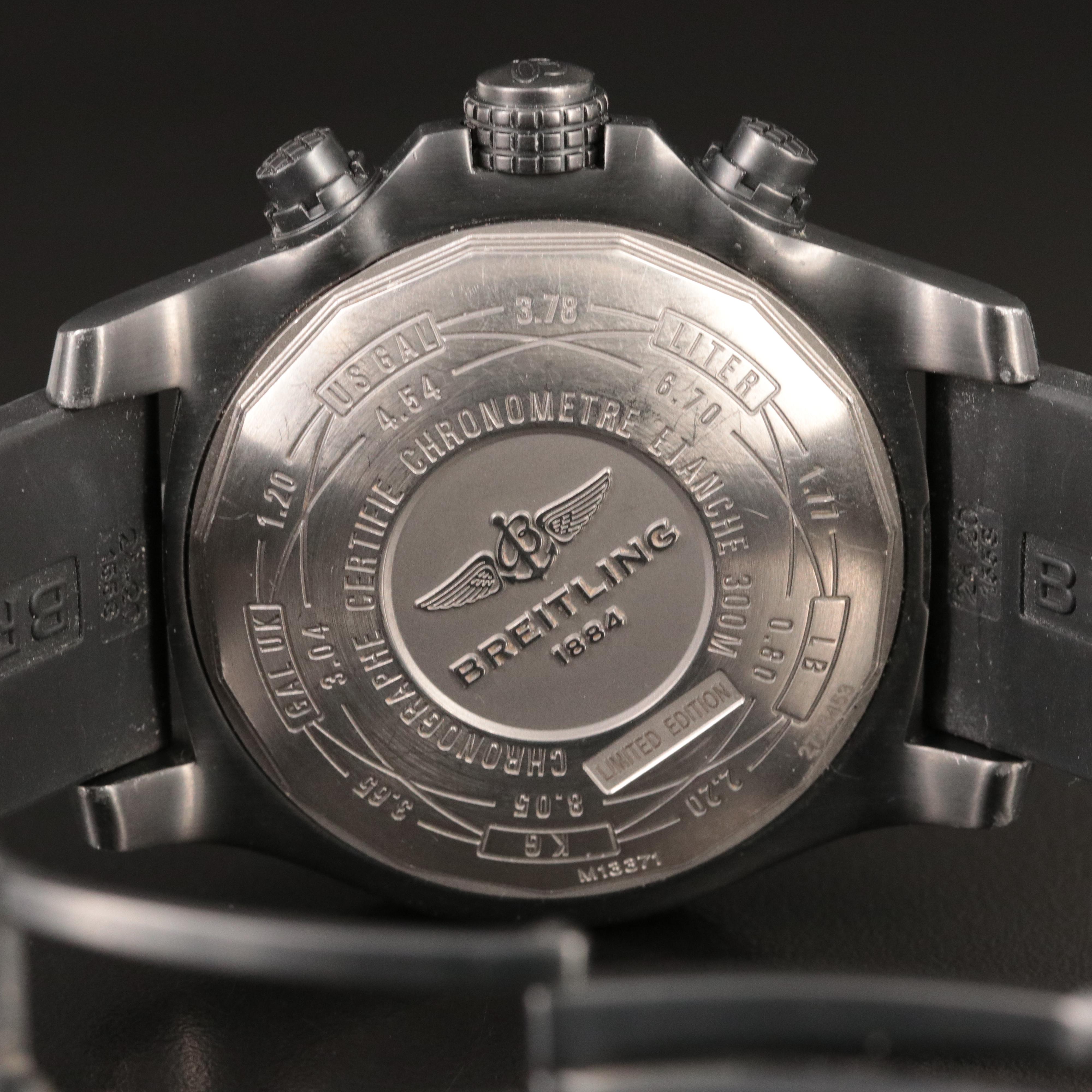 Breitling Super Avenger II Chrono Blacksteel Carbon Limited Automatic Watch