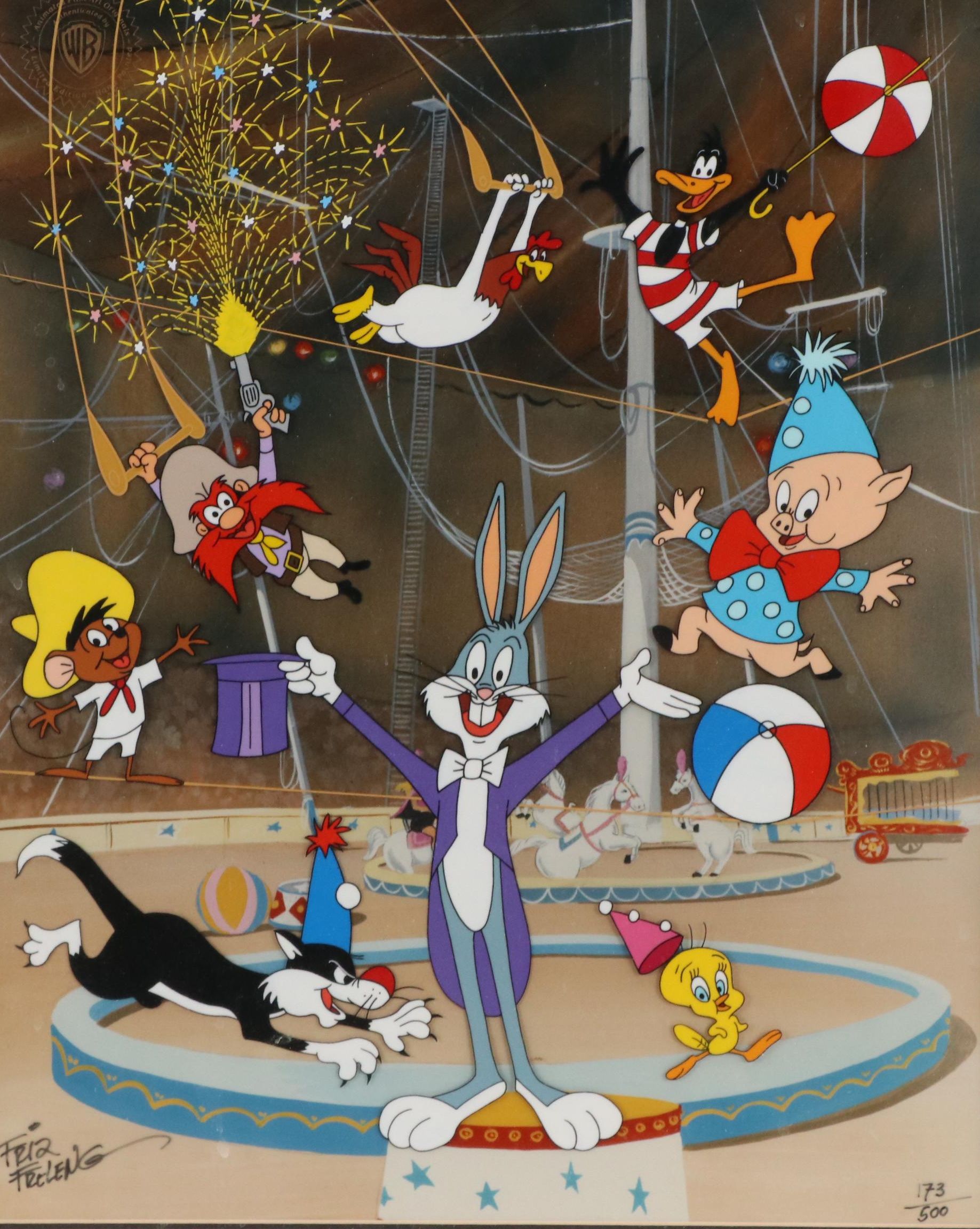 Friz Freleng Hand-Painted Sericel "Circus," 1988