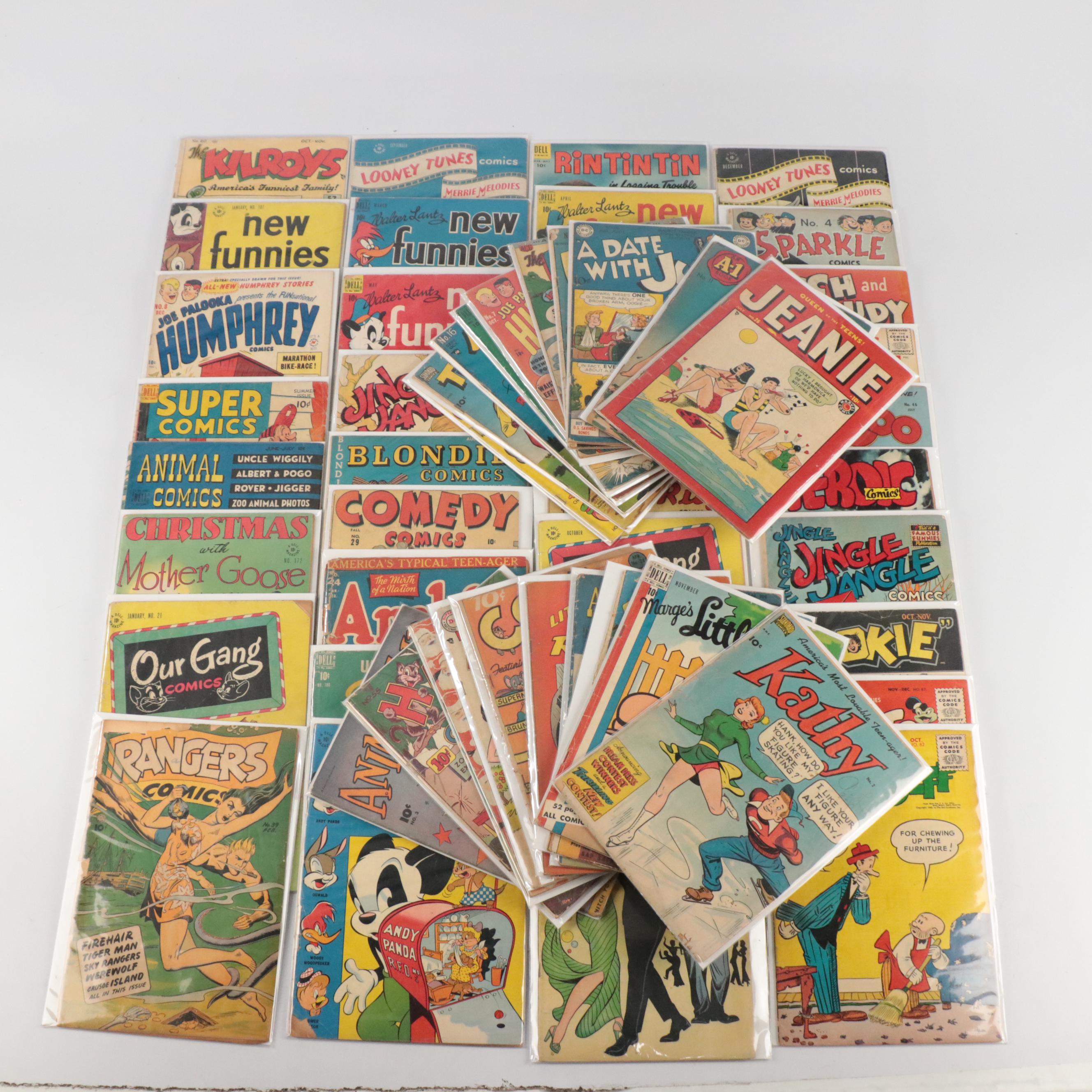 Golden Age Comic Books Featuring "Archie", "Walt Disney's Bambi", and More