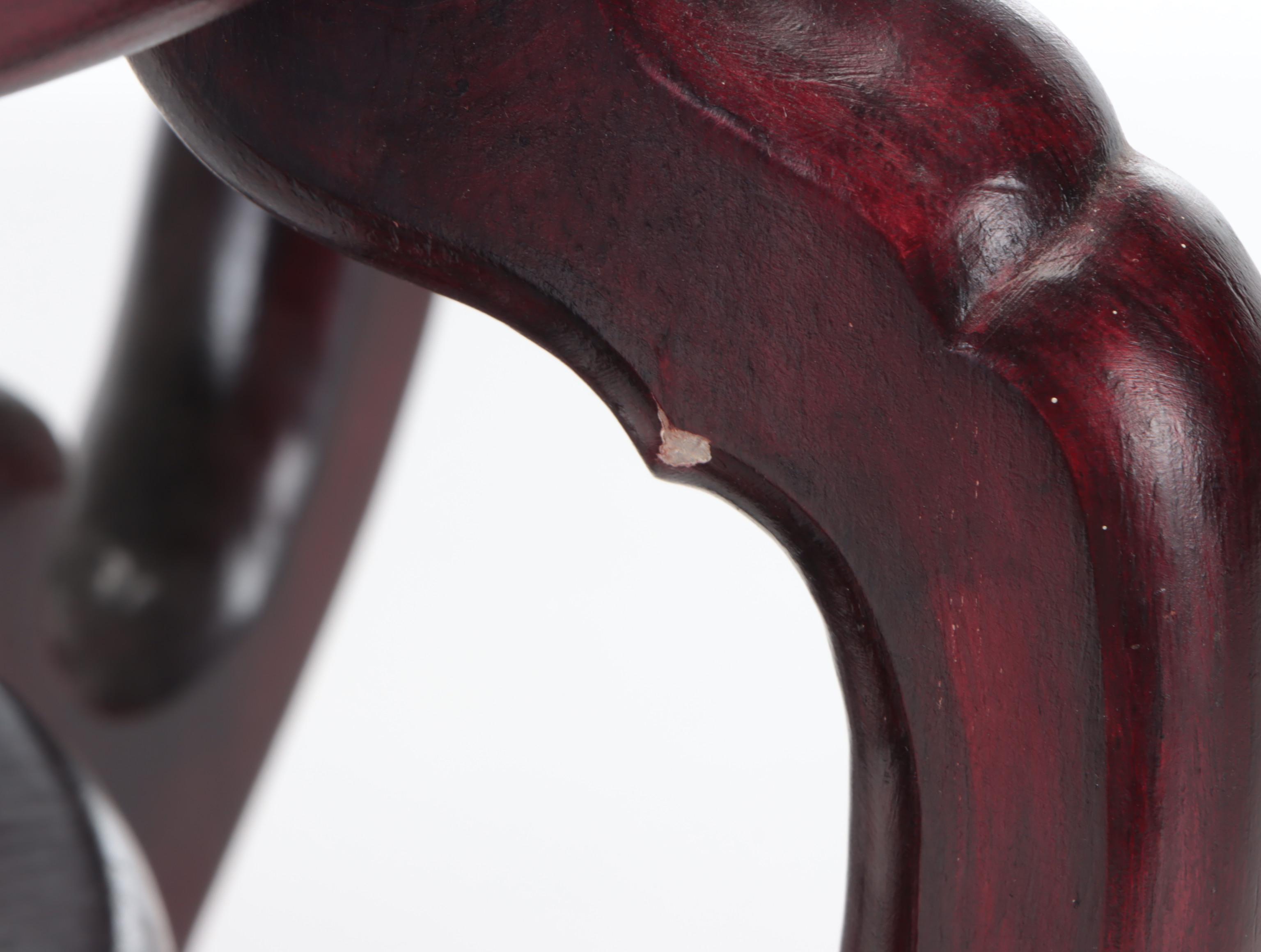 Chinese Famille Rose Planter with Carved Stand