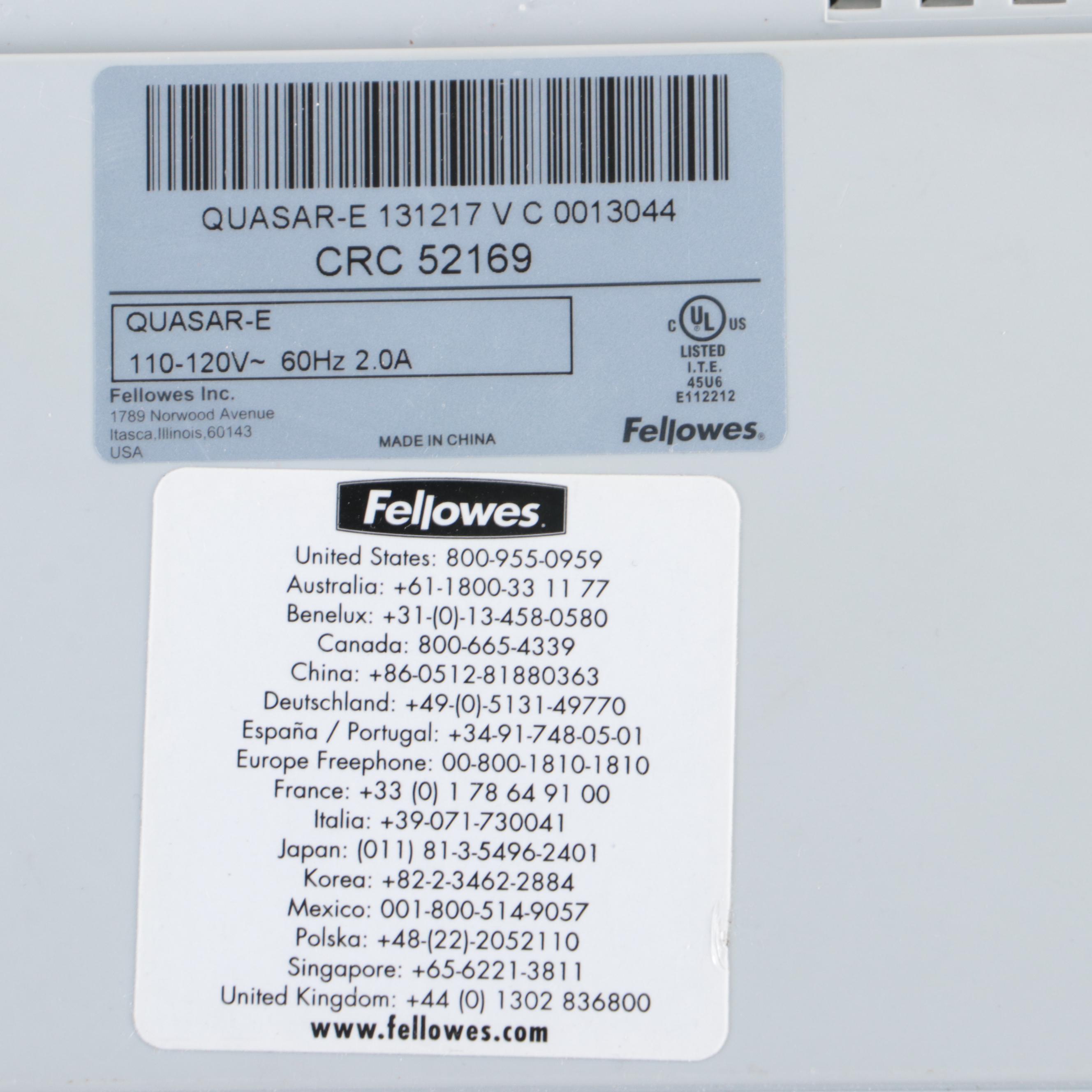 Fellowes Quasar-E 500 Binding Machine