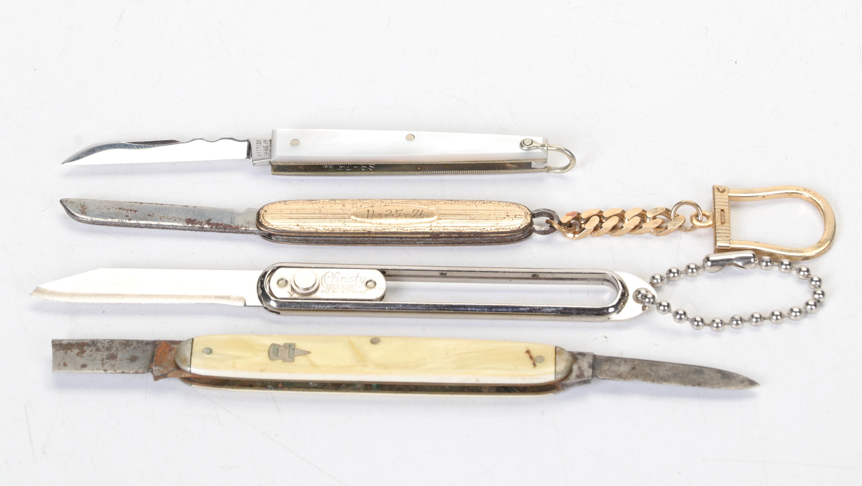 Fifteen Small Folding Pocket Knives