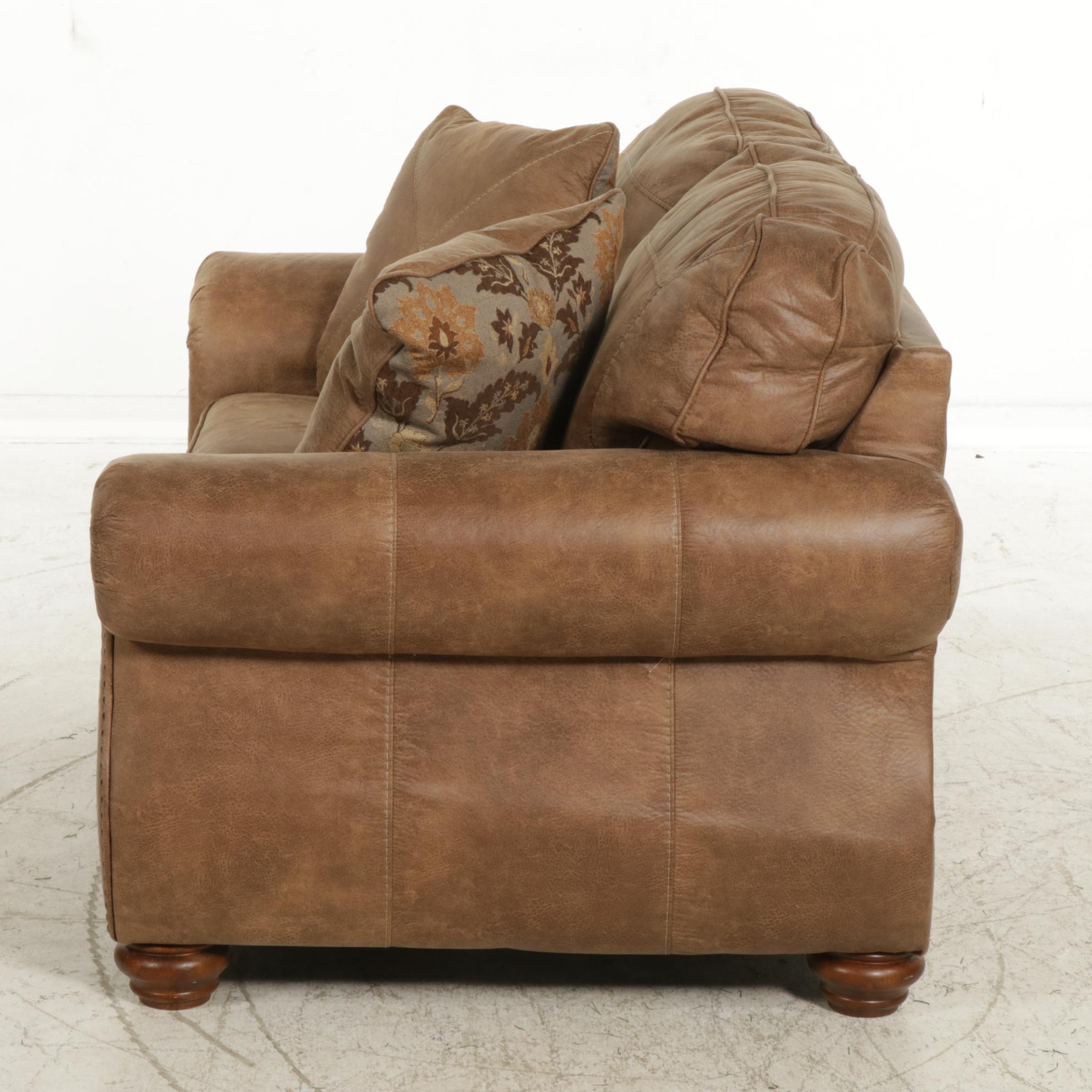 Ashley Furniture "Larkinhurst" Faux Leather Loveseat