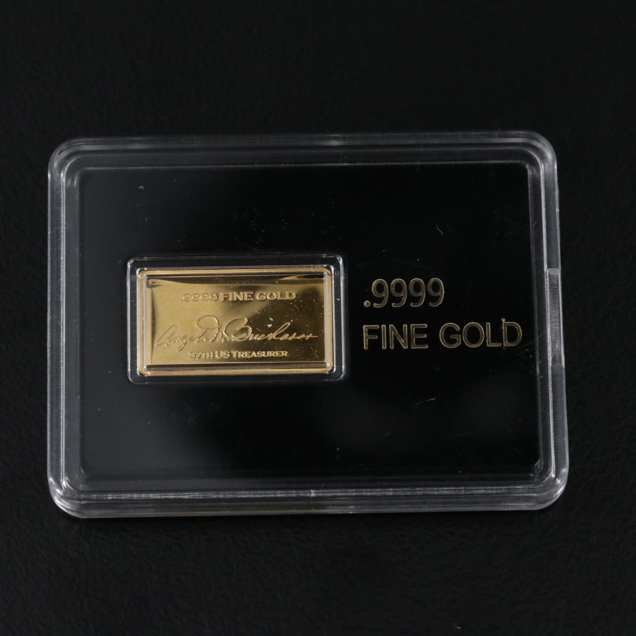 One Gram Bar of .9999 Gold