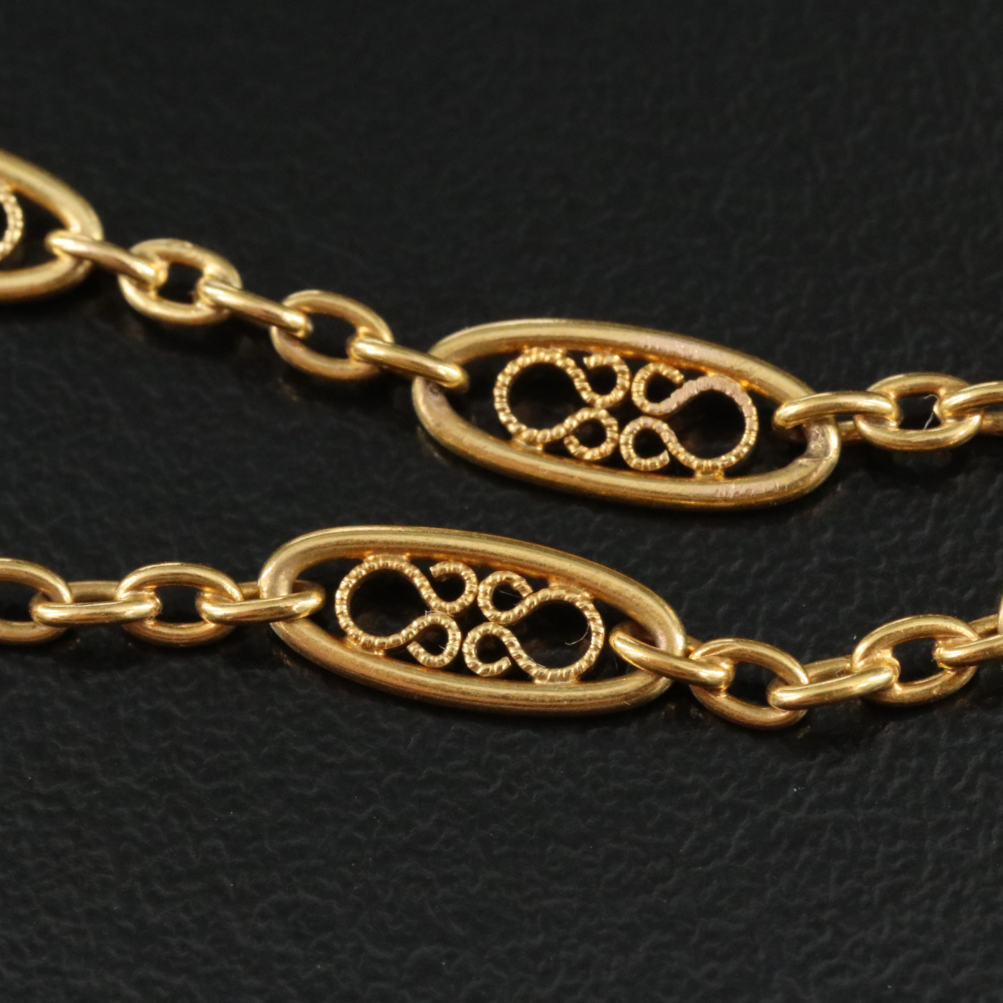 Louis Comfort Tiffany 18K Moonstone and Plique-à-jour Enamel Pendant Necklace