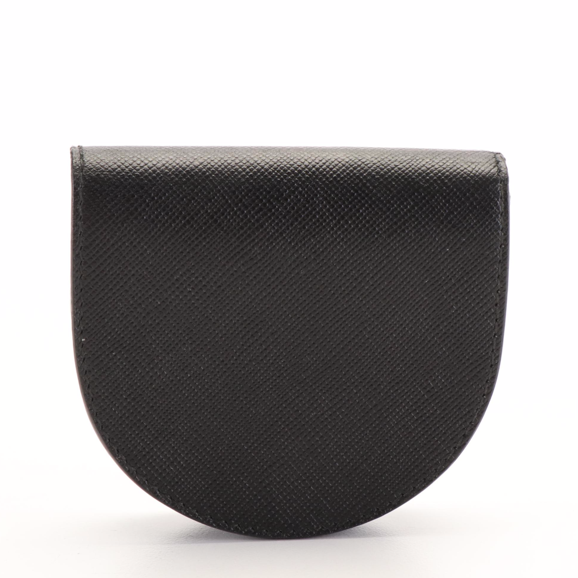 Prada Coin Wallet in Black Saffiano Leather