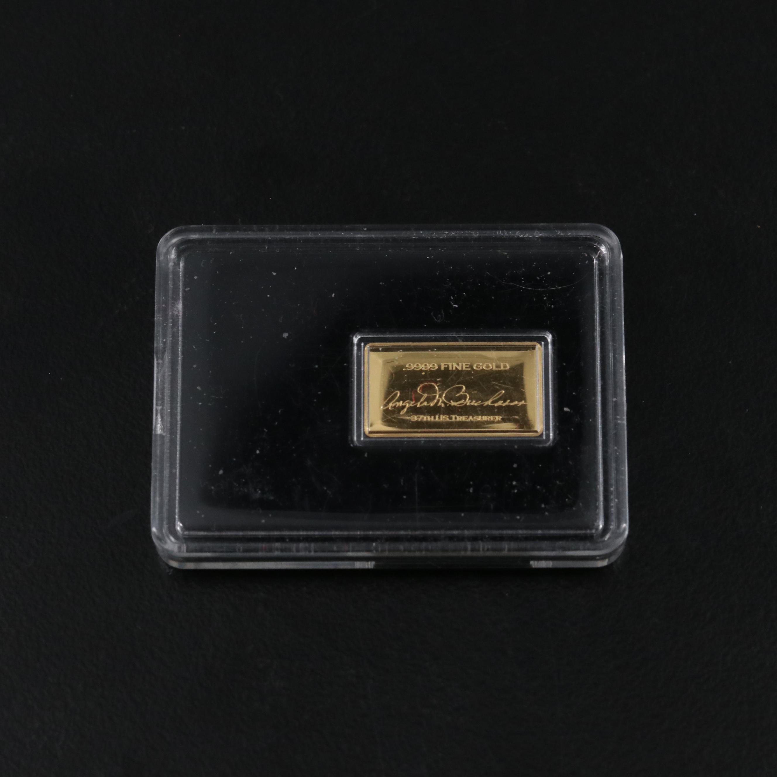 One Gram Bar of .9999 Gold