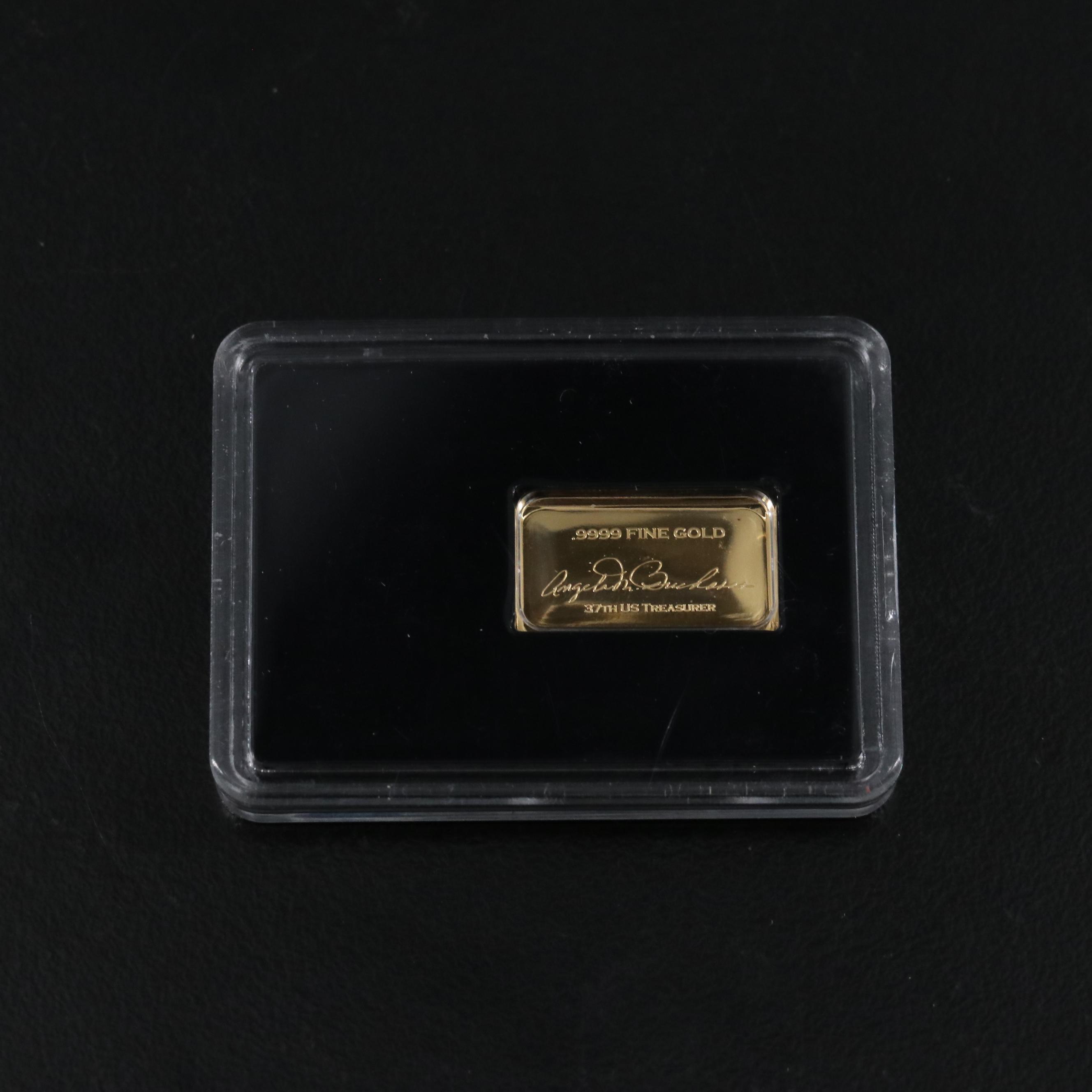 One Gram Bar of .9999 Gold