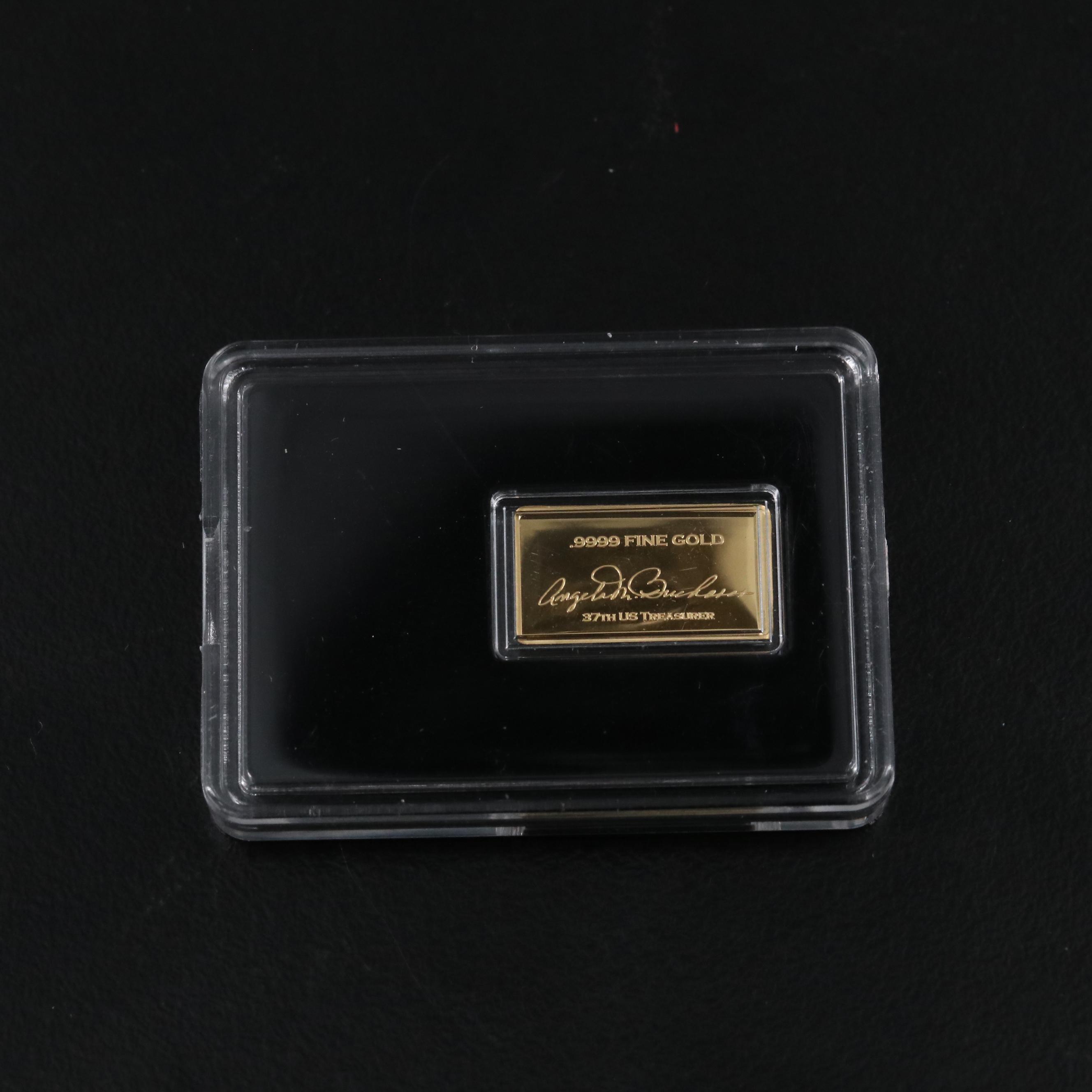 One Gram Bar of .9999 Gold