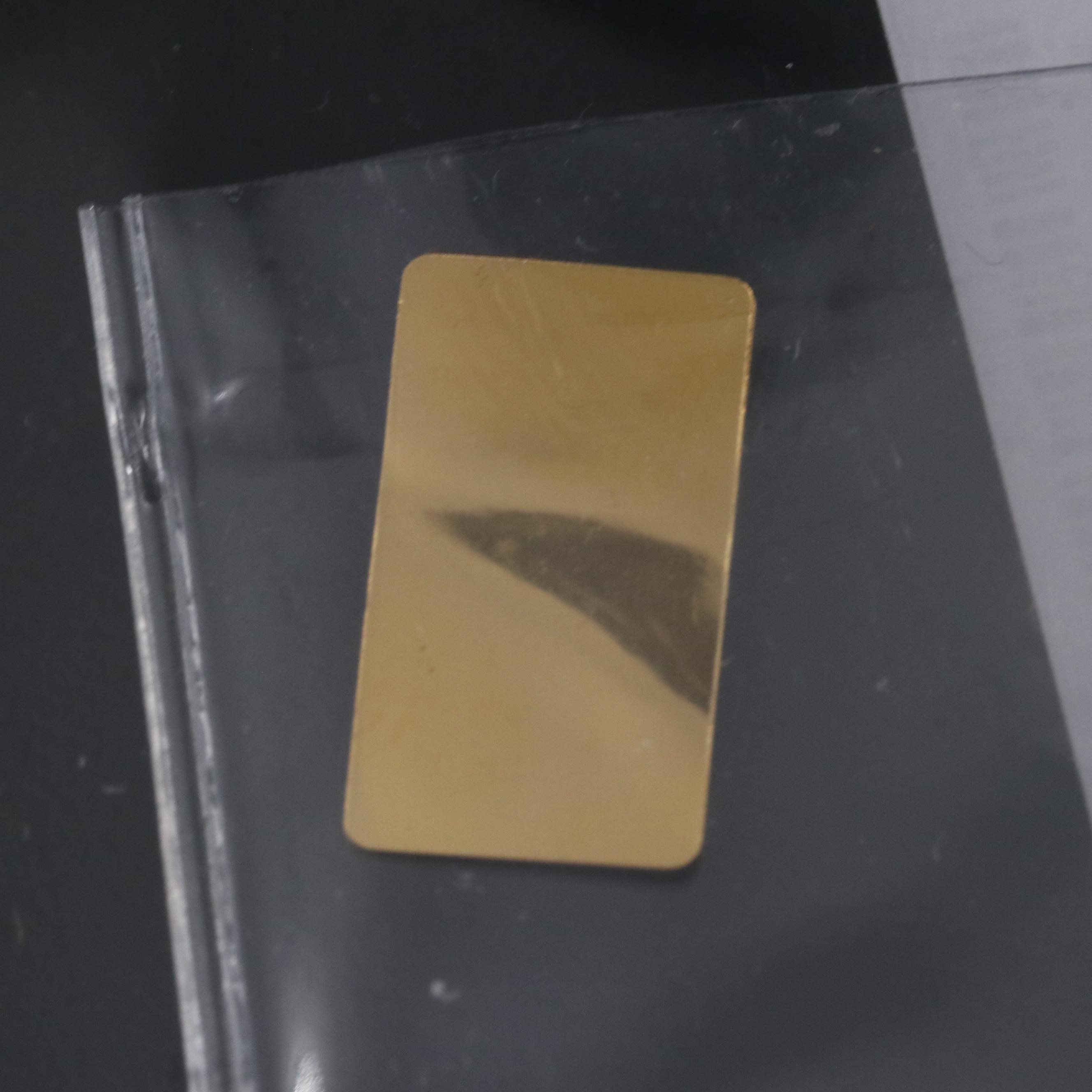 1/100th Ounce  Bar of .9999 Gold