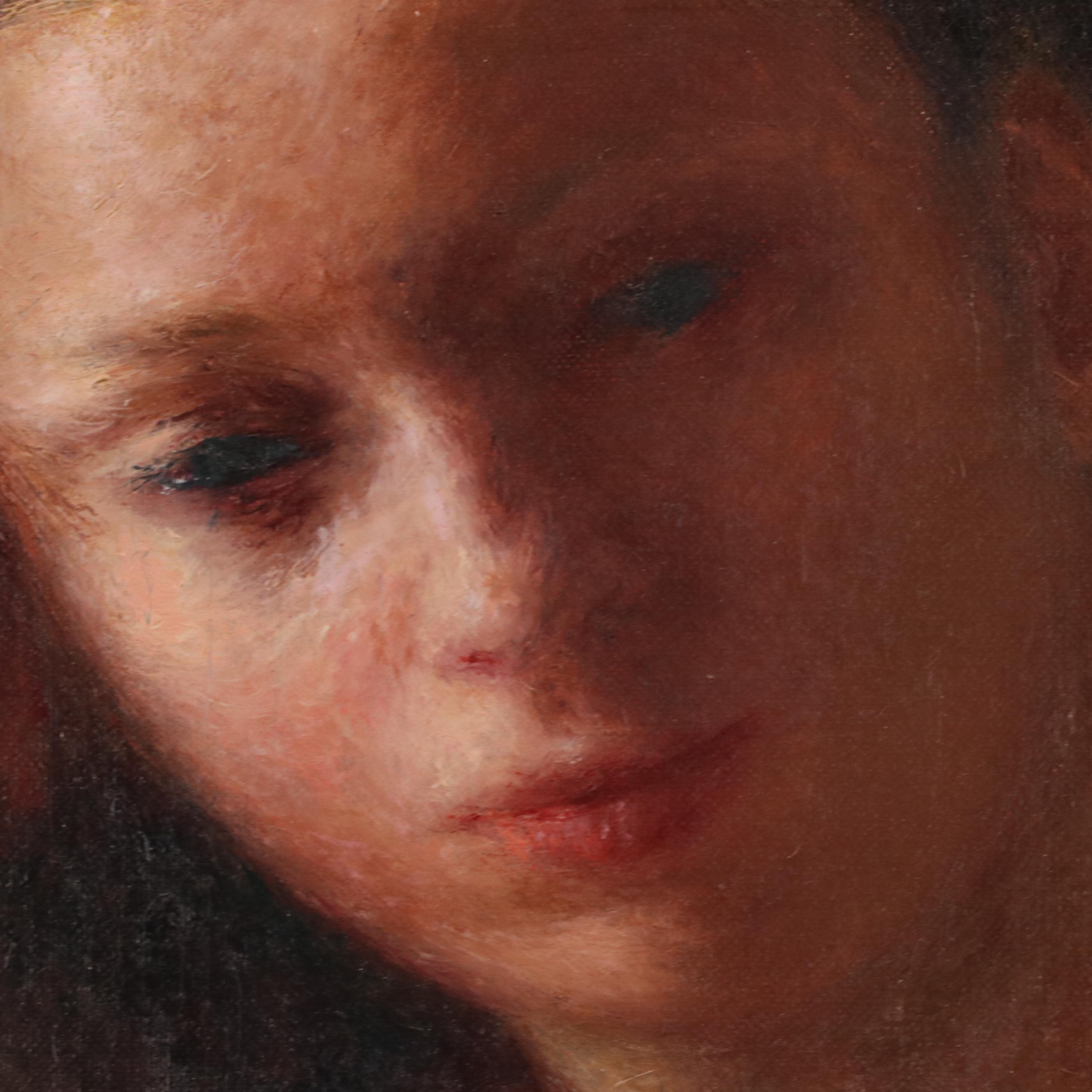 Gladys Rockmore Davis Oil Painting "The Letter," 1945