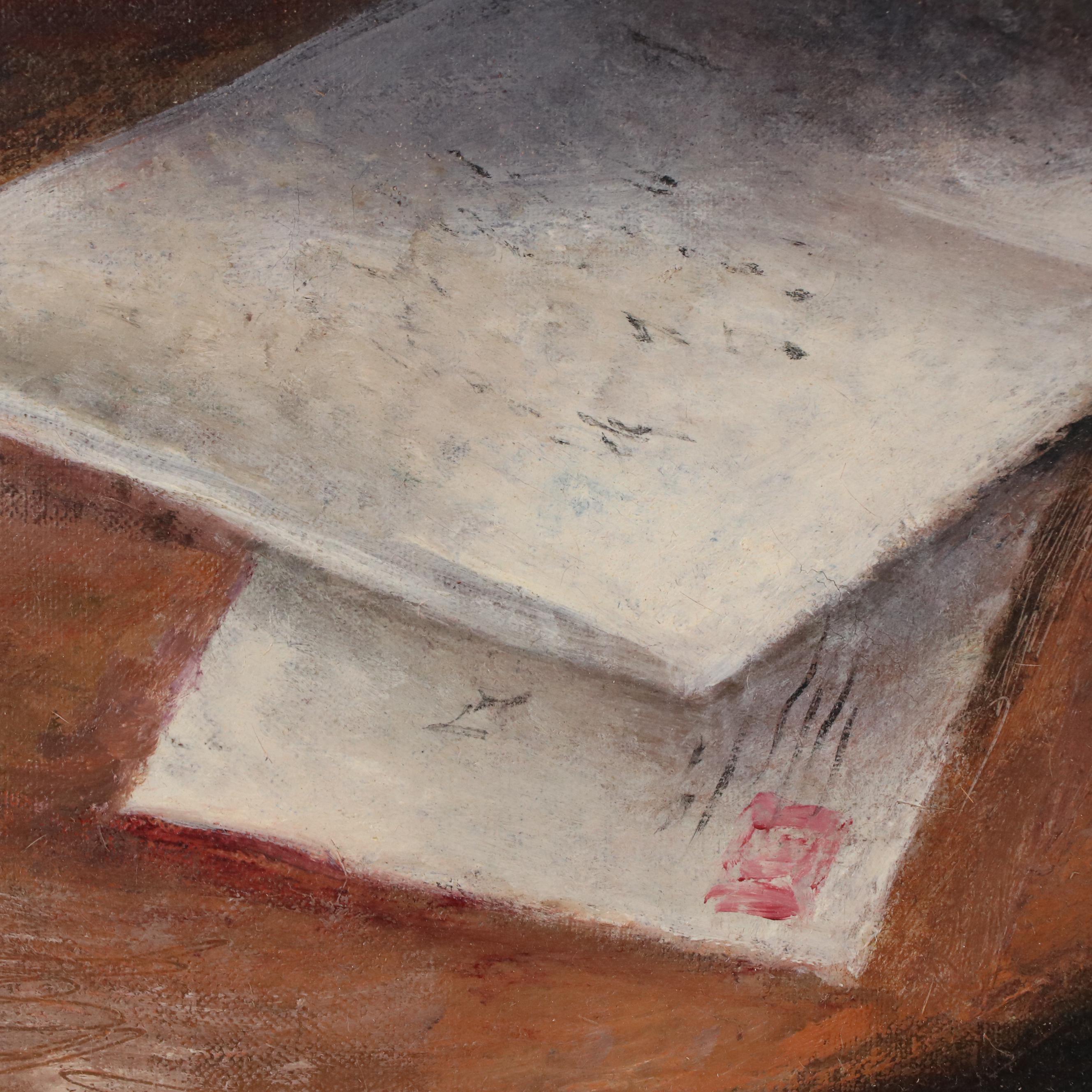 Gladys Rockmore Davis Oil Painting "The Letter," 1945