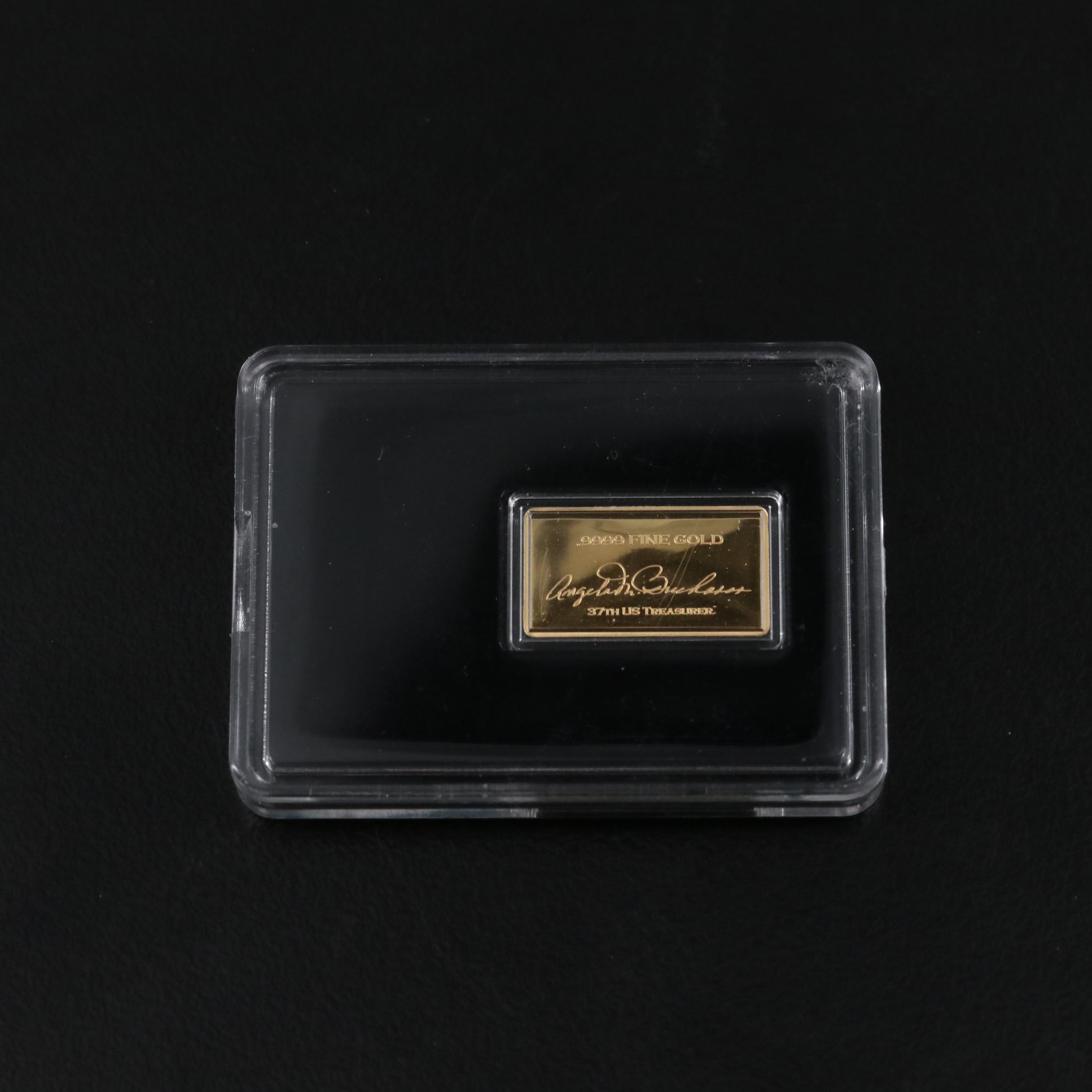 One Gram Bar of .9999 Gold