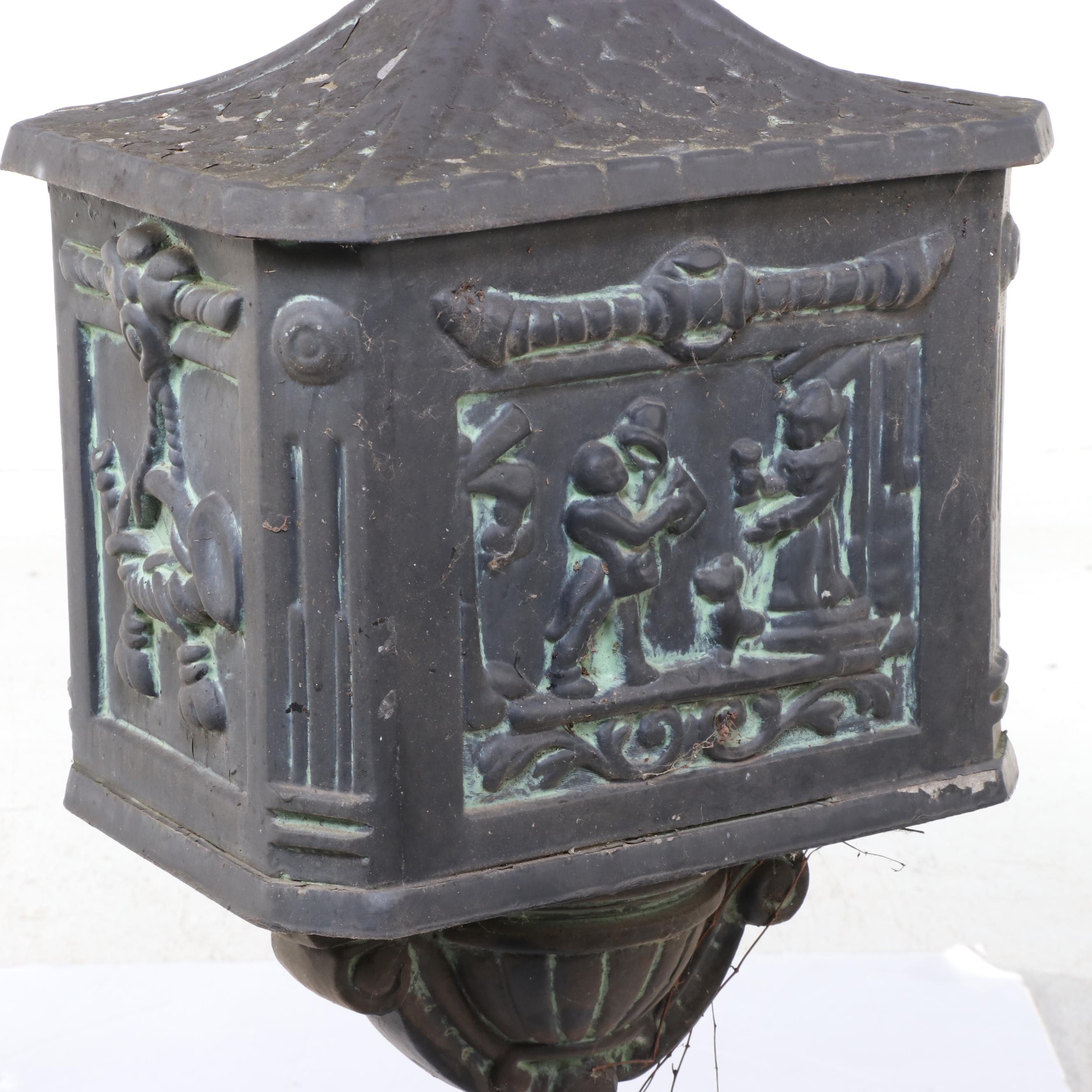 Cast Metal Freestanding Mailbox