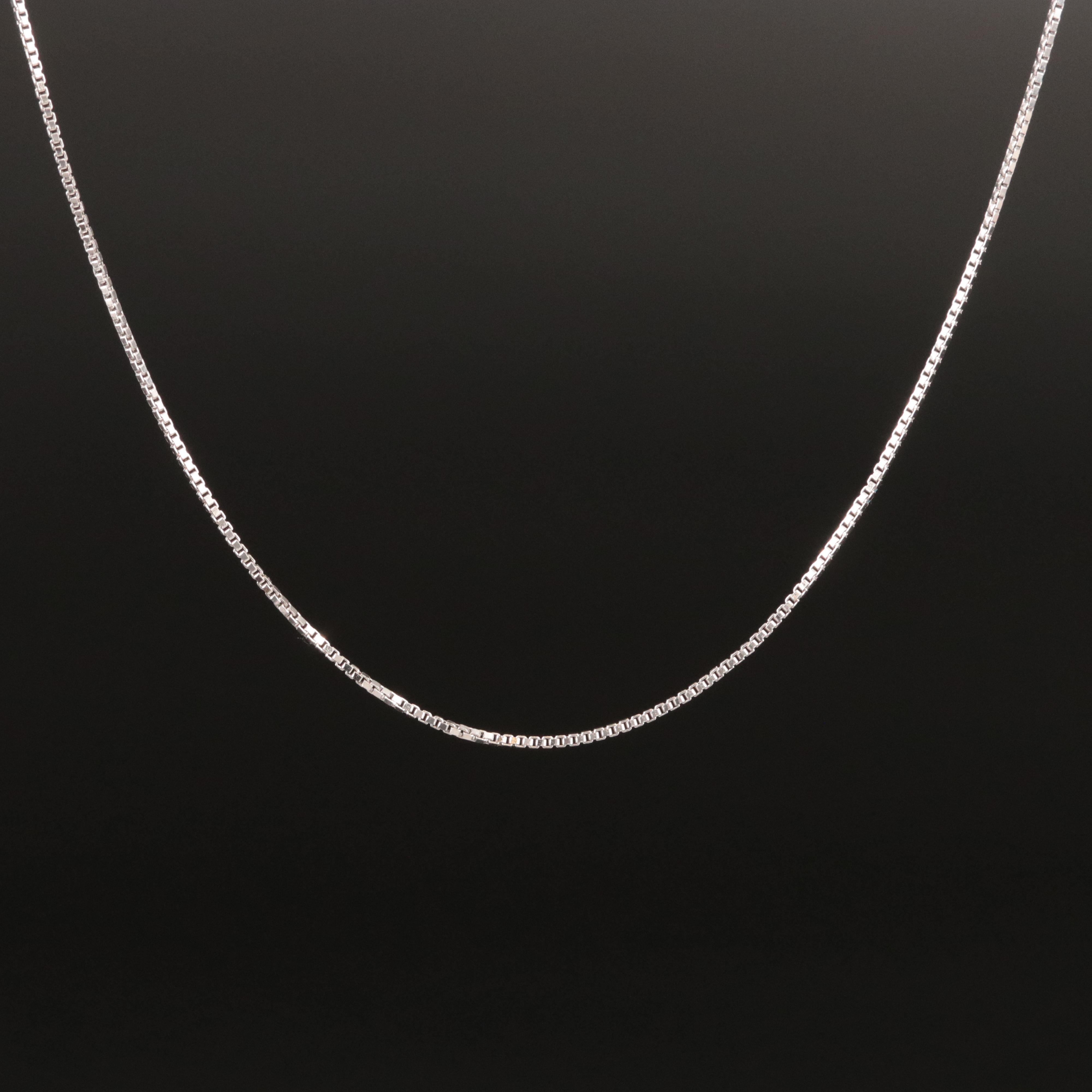 18K Box Chain Necklace