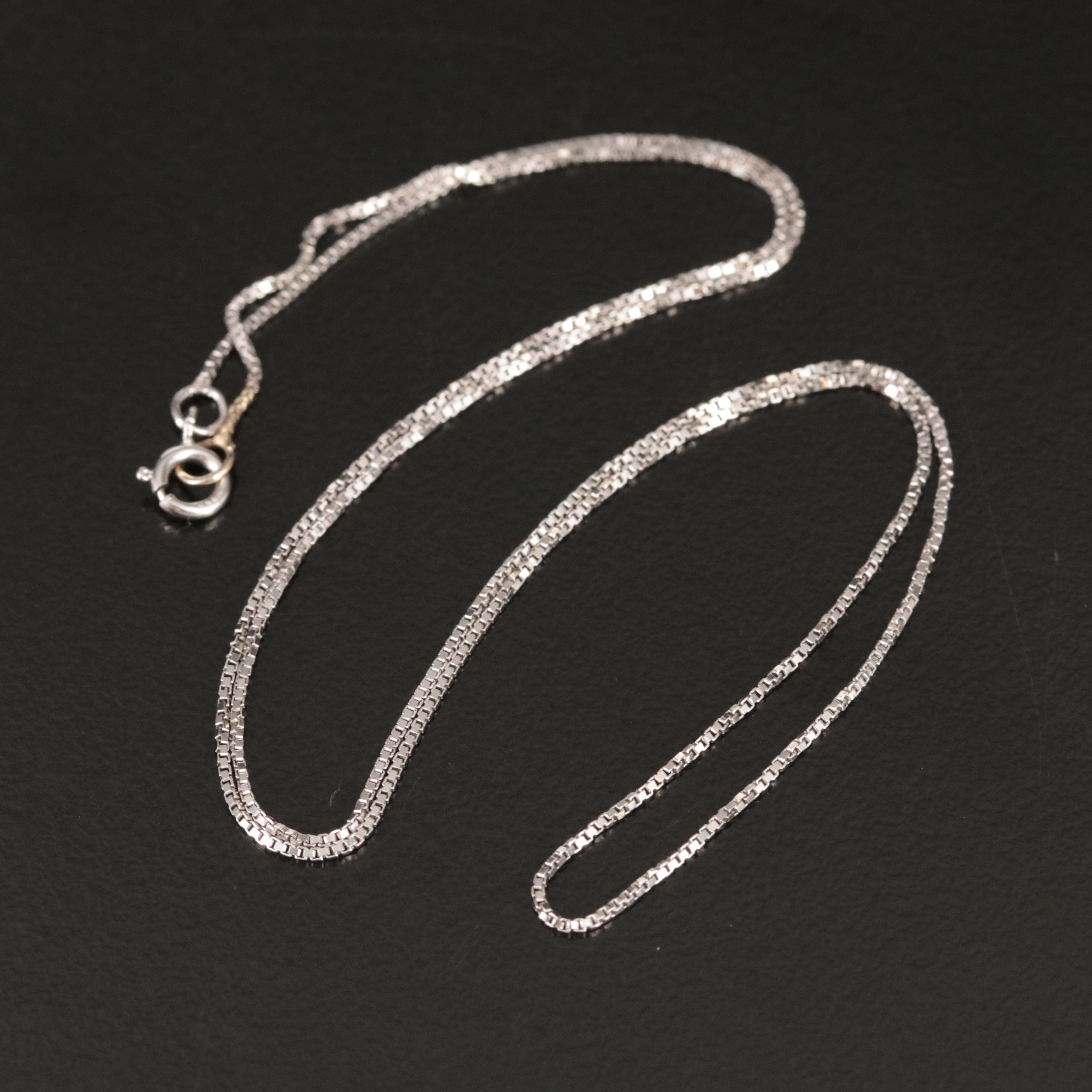 18K Box Chain Necklace