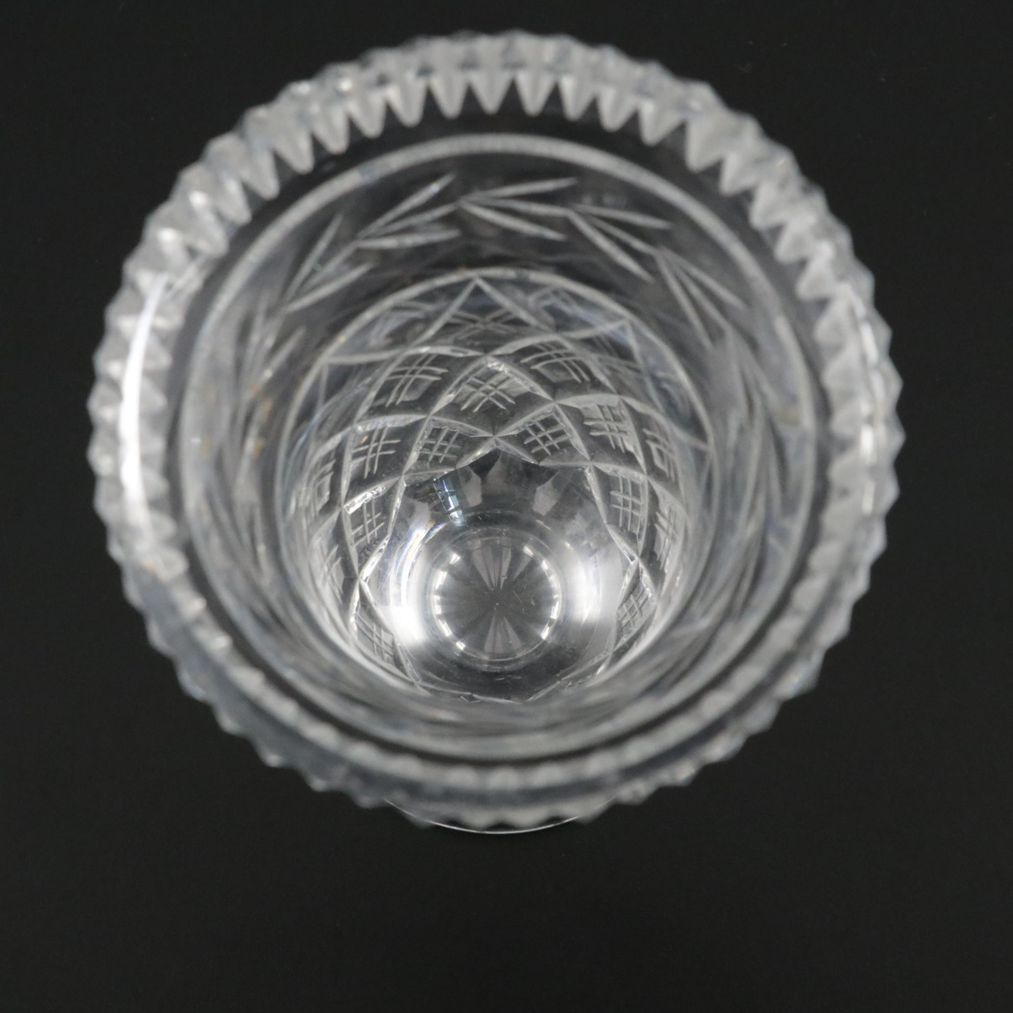 Waterford Crystal "Glandore" Vase With Footed Bowl and Vase