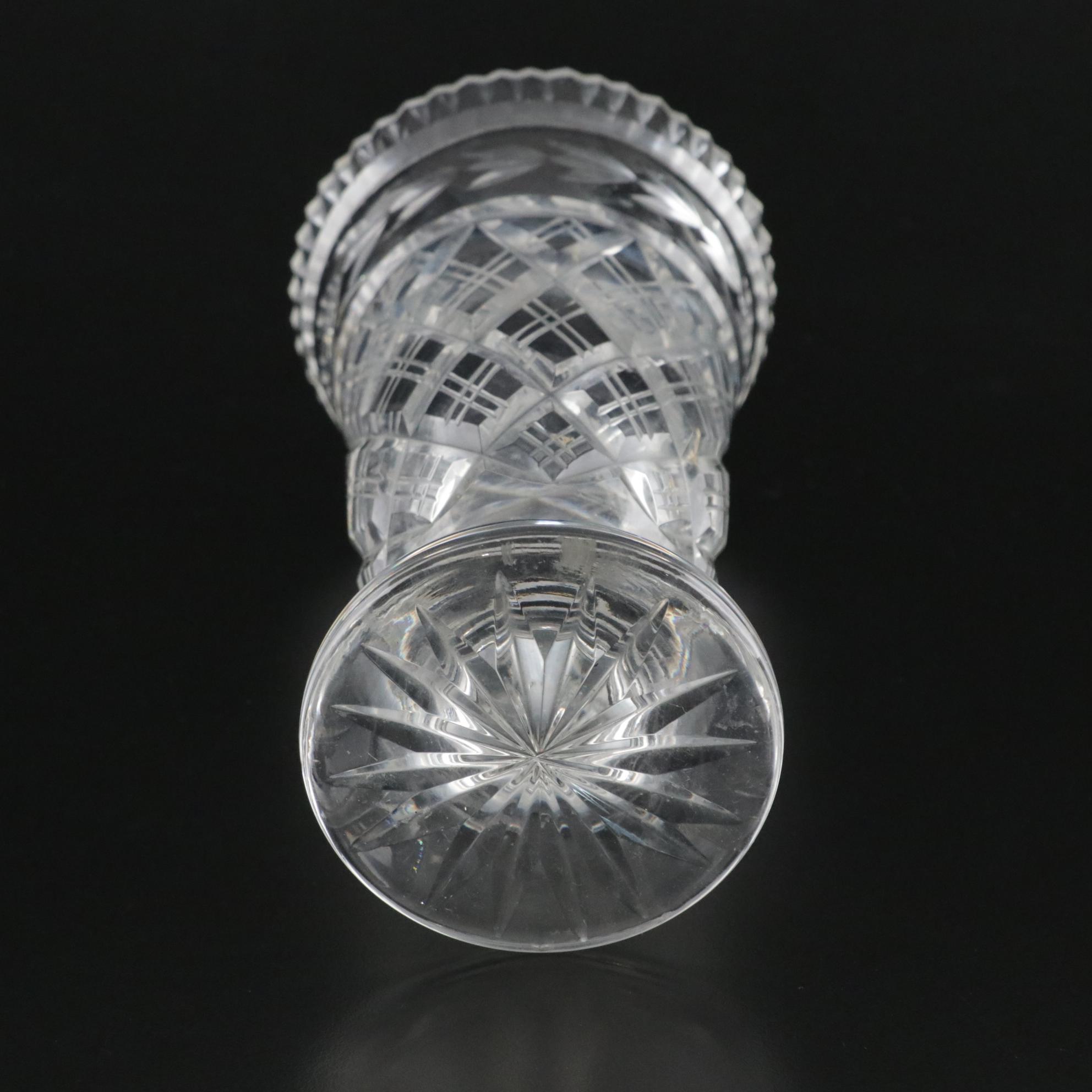 Waterford Crystal "Glandore" Vase With Footed Bowl and Vase