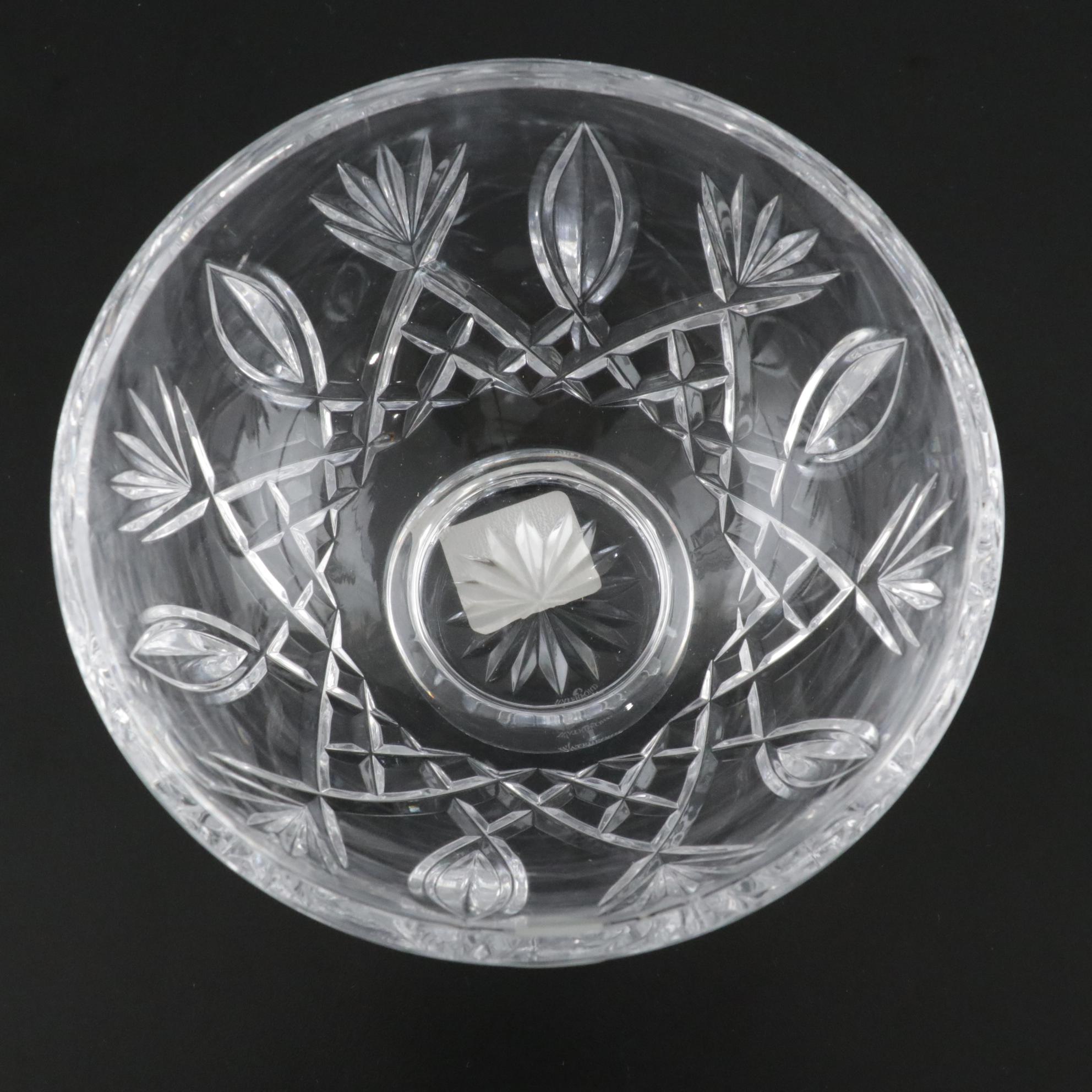 Waterford Crystal "Glandore" Vase With Footed Bowl and Vase