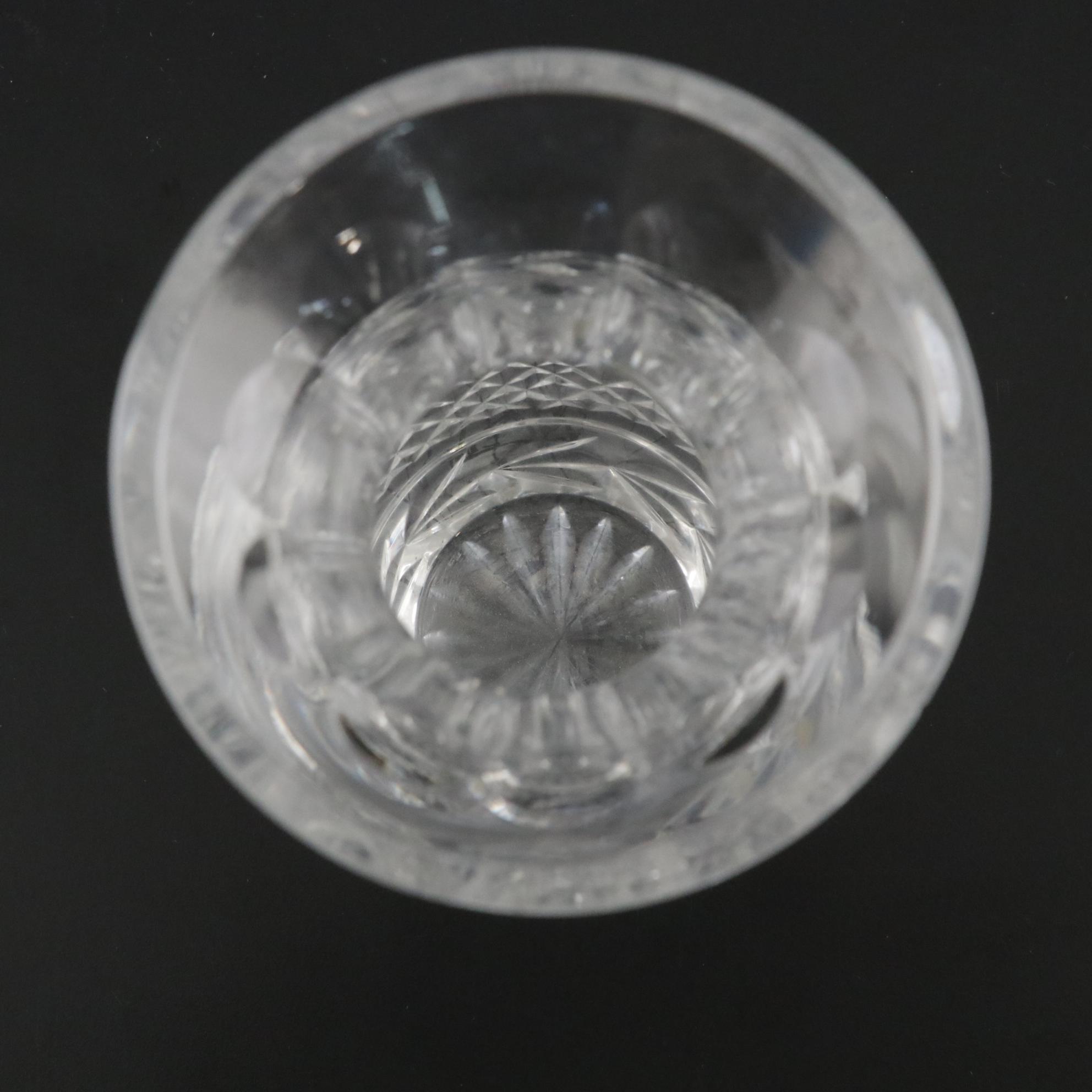 Waterford Crystal "Glandore" Vase With Footed Bowl and Vase