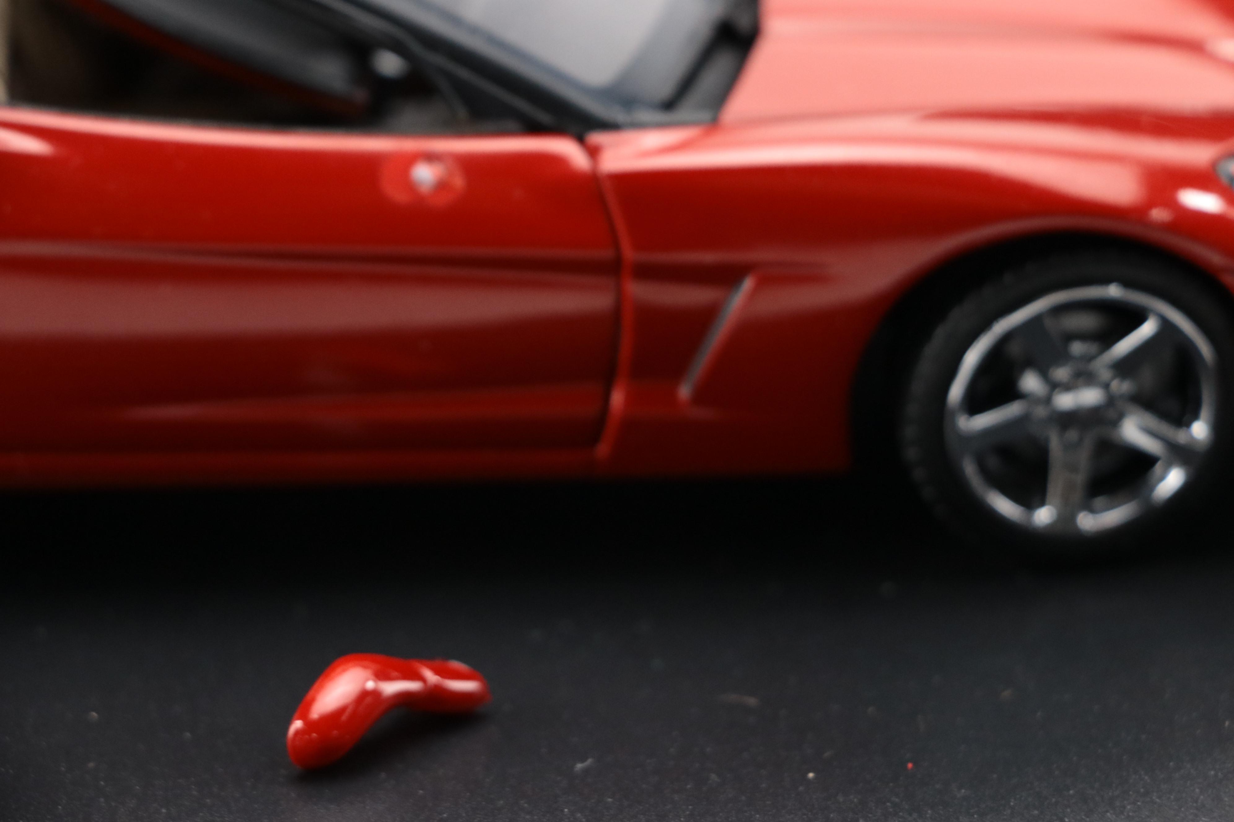 Franklin Mint Diecast 2005 Corvette Model with T.J Maxx Desk Organizer and More