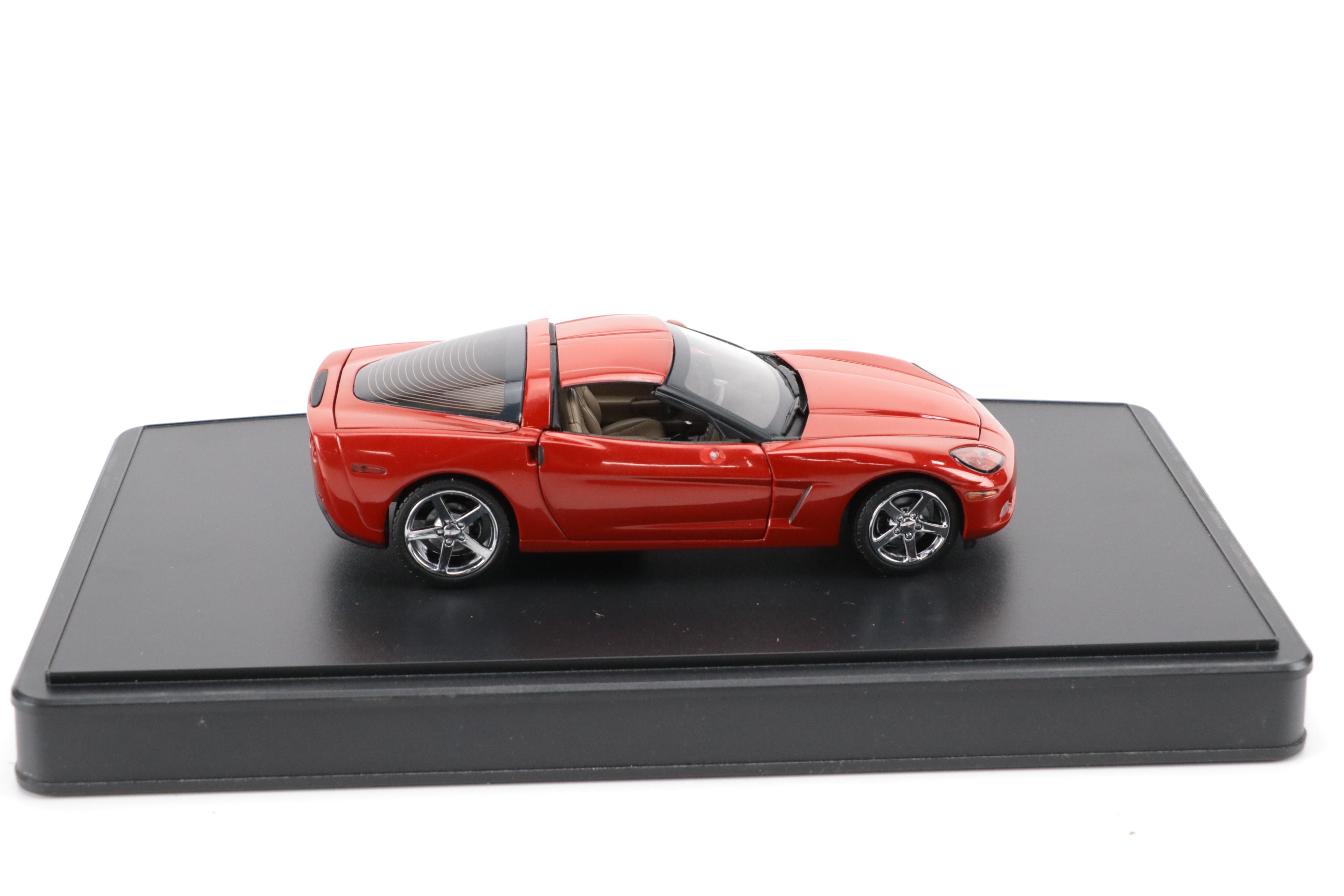 Franklin Mint Diecast 2005 Corvette Model with T.J Maxx Desk Organizer and More