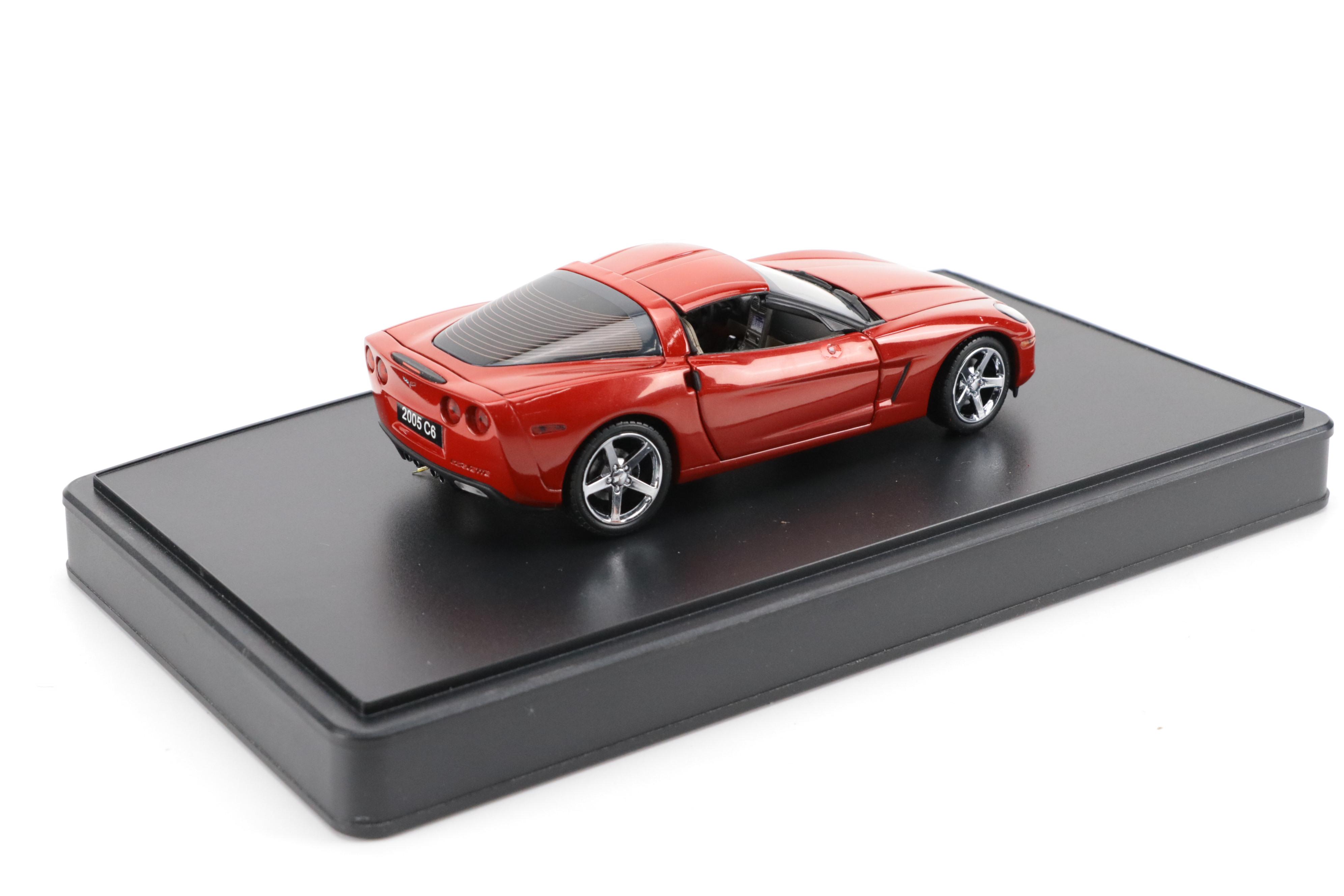 Franklin Mint Diecast 2005 Corvette Model with T.J Maxx Desk Organizer and More