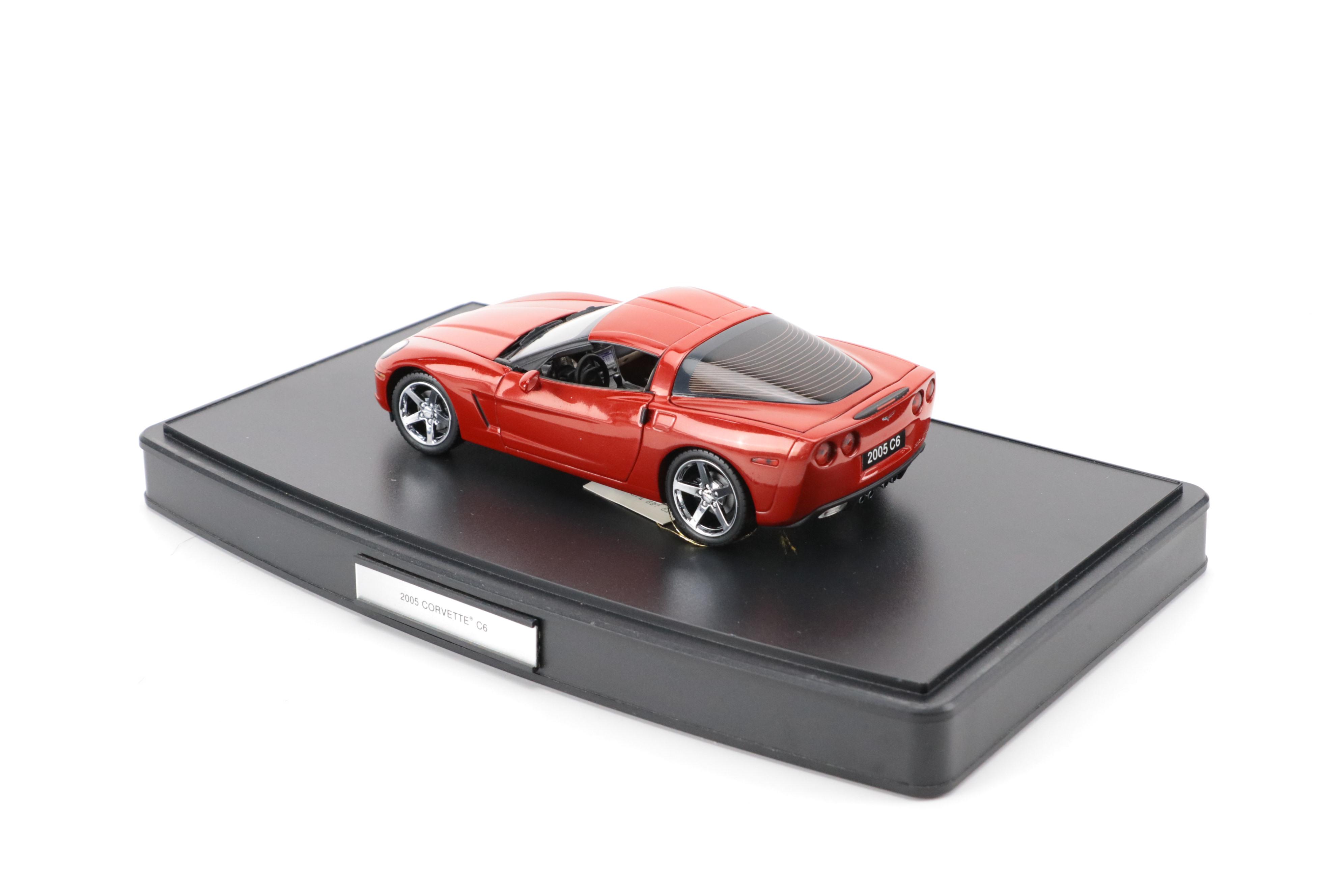 Franklin Mint Diecast 2005 Corvette Model with T.J Maxx Desk Organizer and More