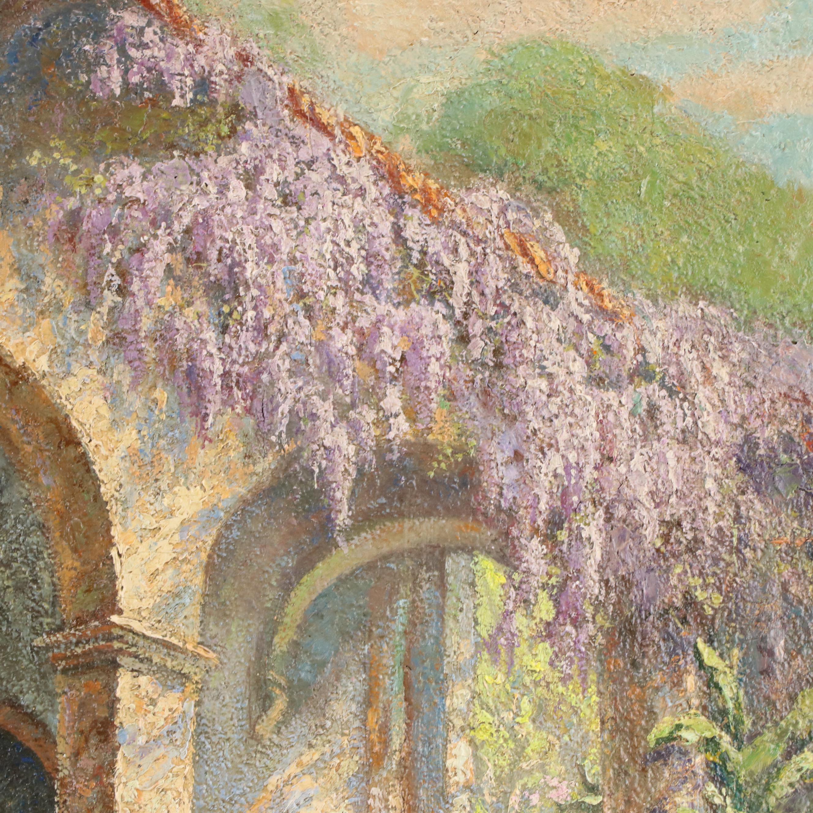 Landscape Oil Painting of Garden Scene