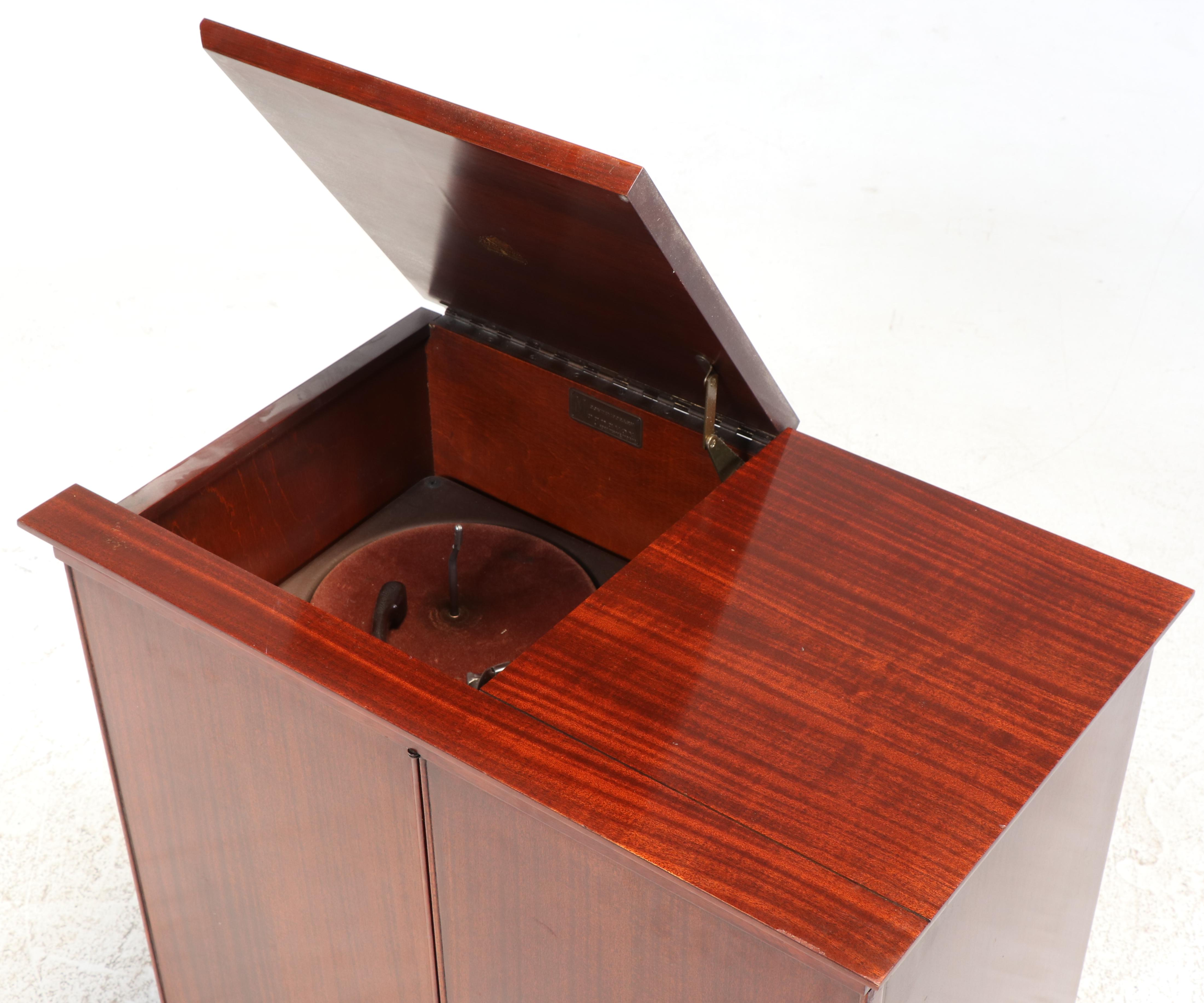 Magnavox Contemporary Mahogany Stereo Cabinet