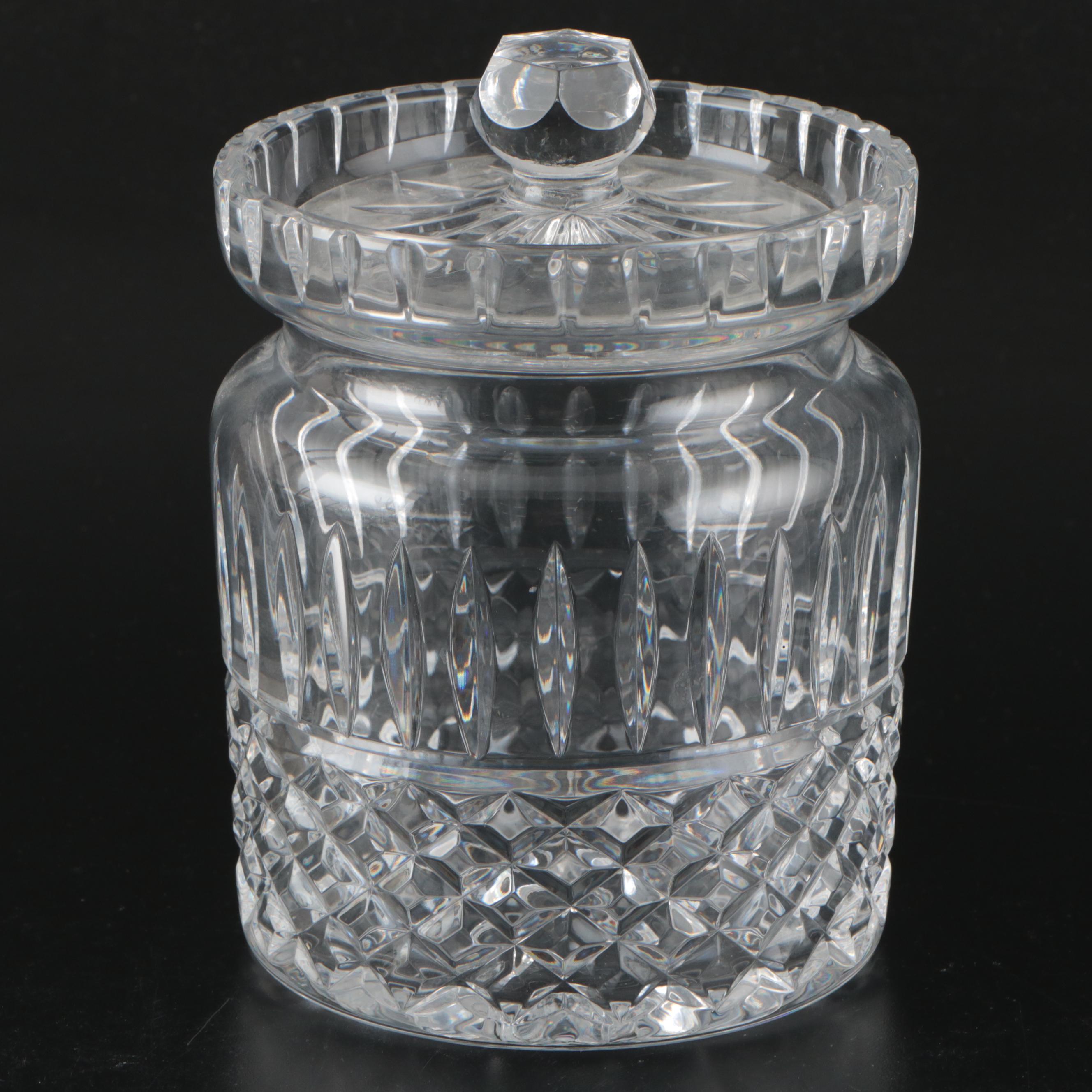 Gorham "Lotus" Butter Dish with Waterford "Lismore" Biscuit Barrel and More