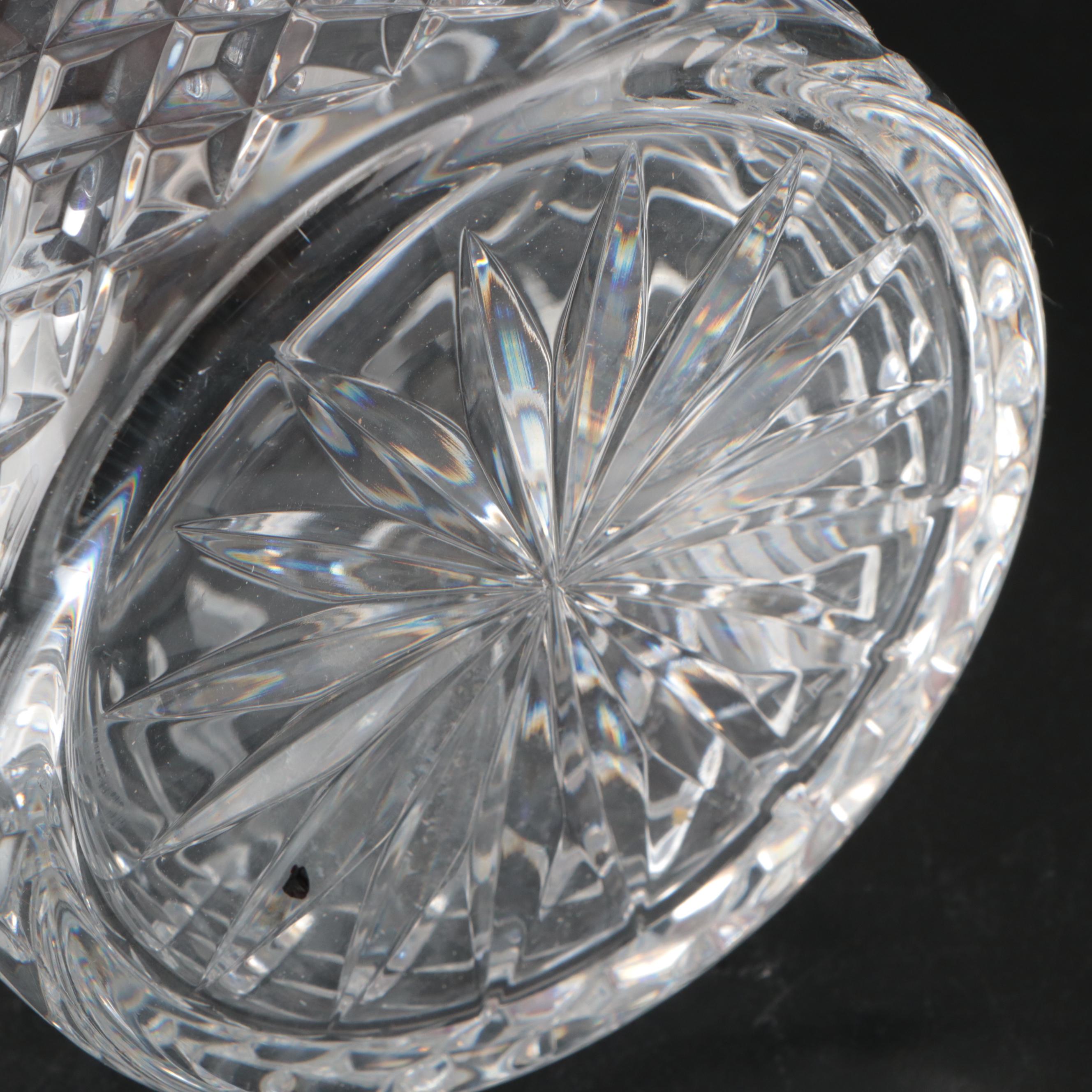 Gorham "Lotus" Butter Dish with Waterford "Lismore" Biscuit Barrel and More