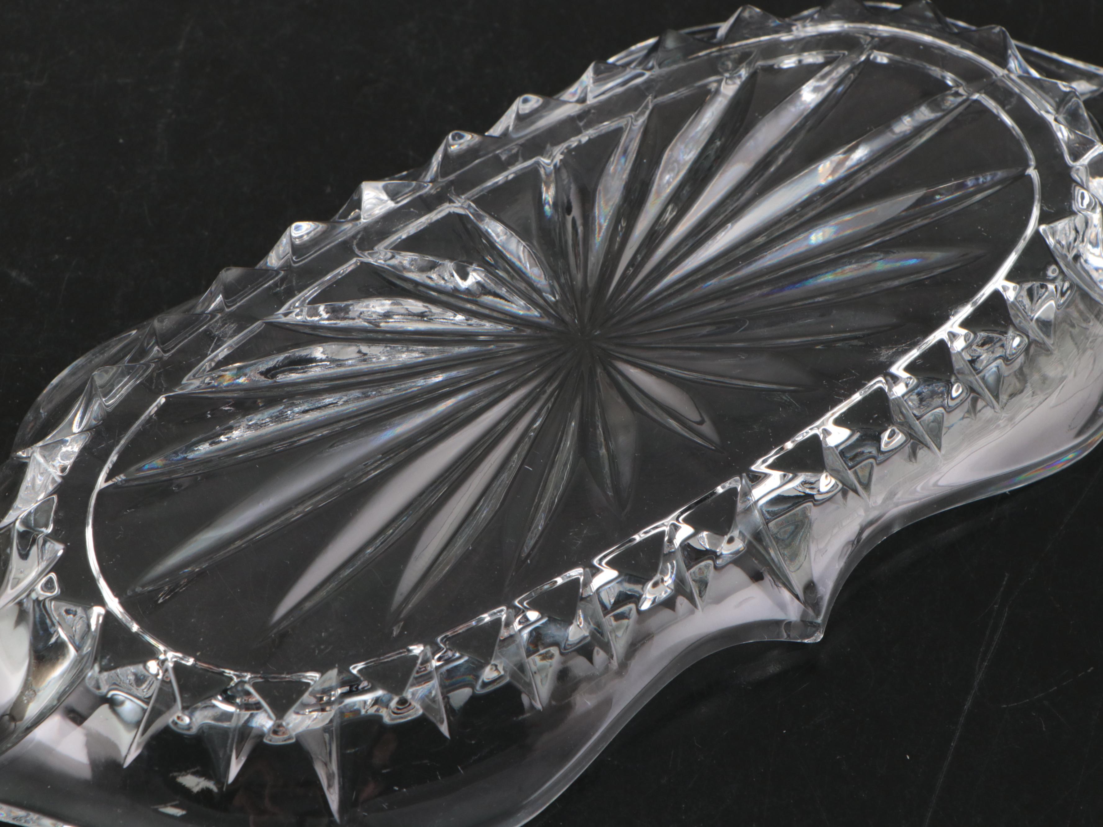 Gorham "Lotus" Butter Dish with Waterford "Lismore" Biscuit Barrel and More