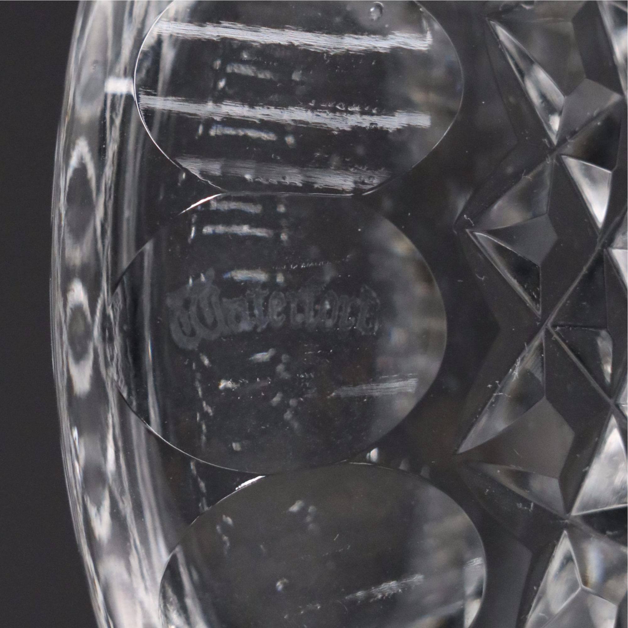 Waterford Crystal Ashtrays, Gorham Crystal Apple Box with Perfume Bottle & Bowl