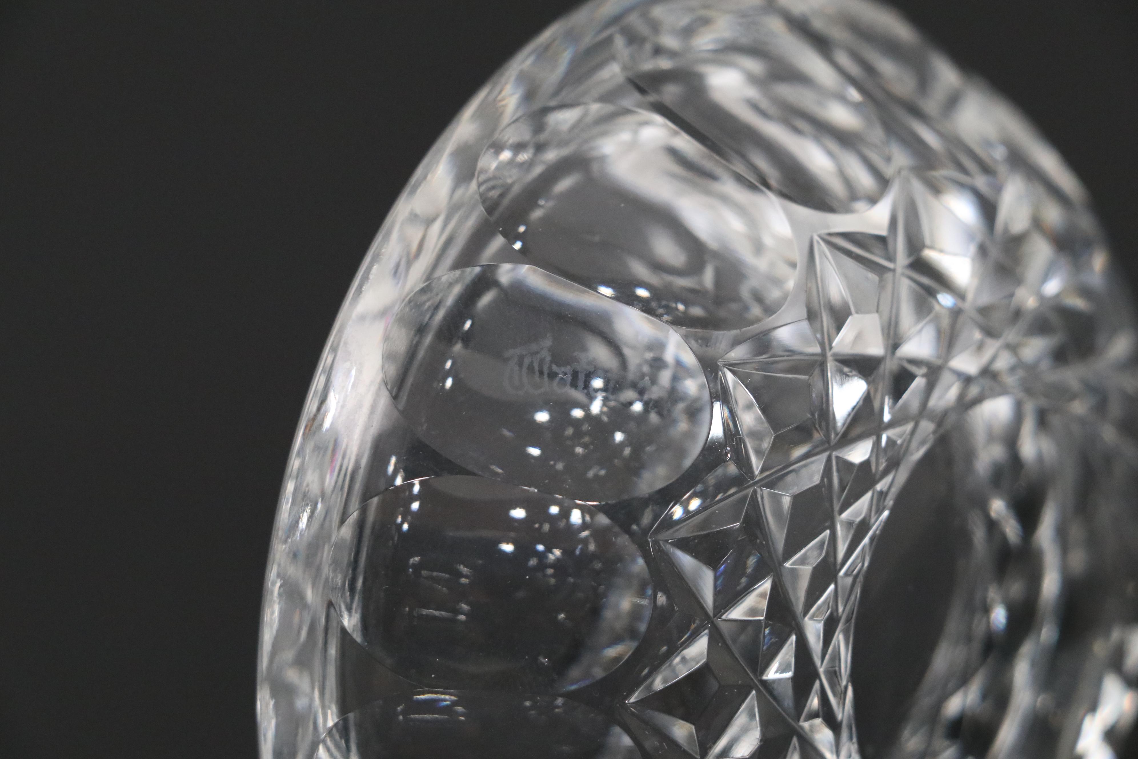 Waterford Crystal Ashtrays, Gorham Crystal Apple Box with Perfume Bottle & Bowl