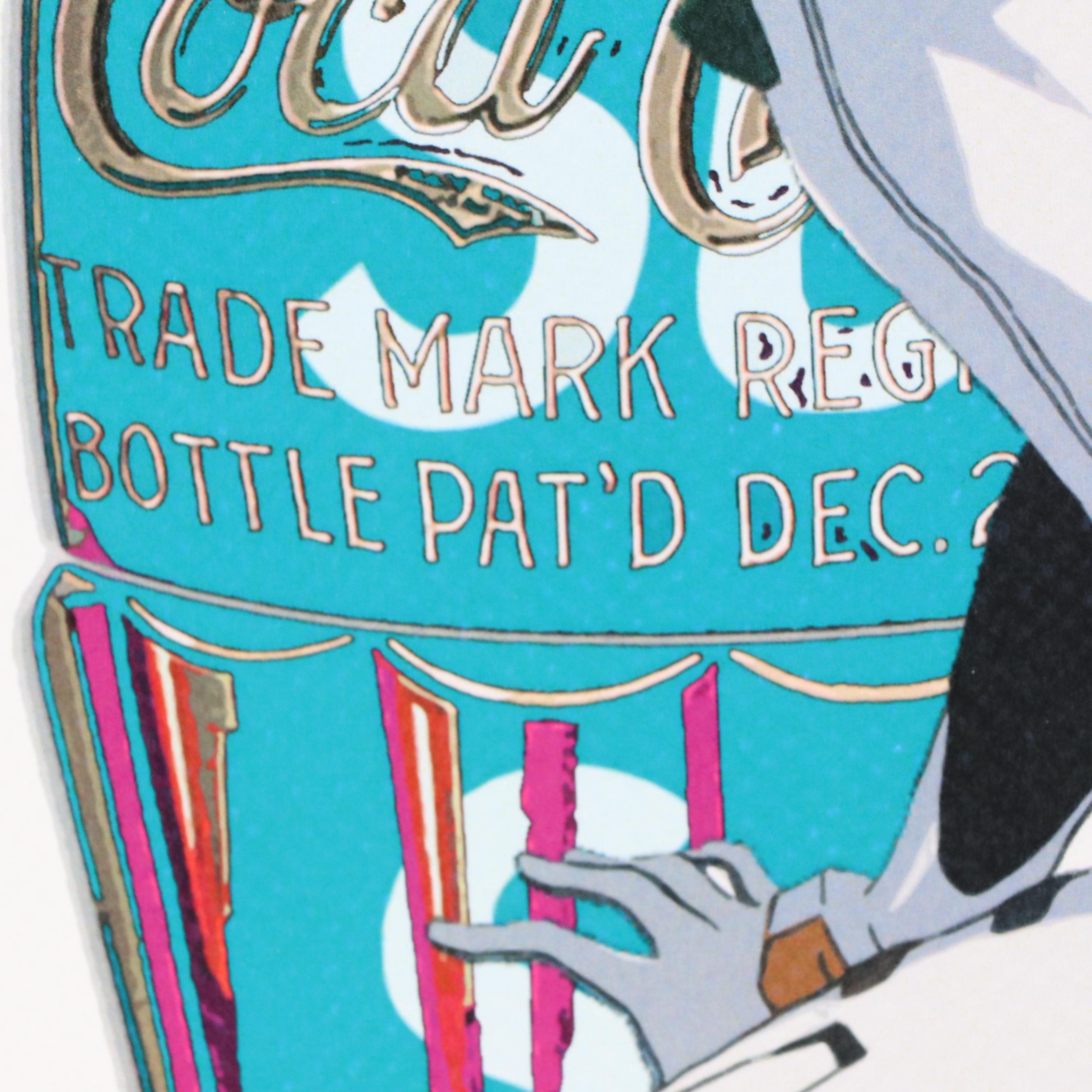 Death NYC Pop Art Graphic Print of Rei Ayanami x Coke, 2020