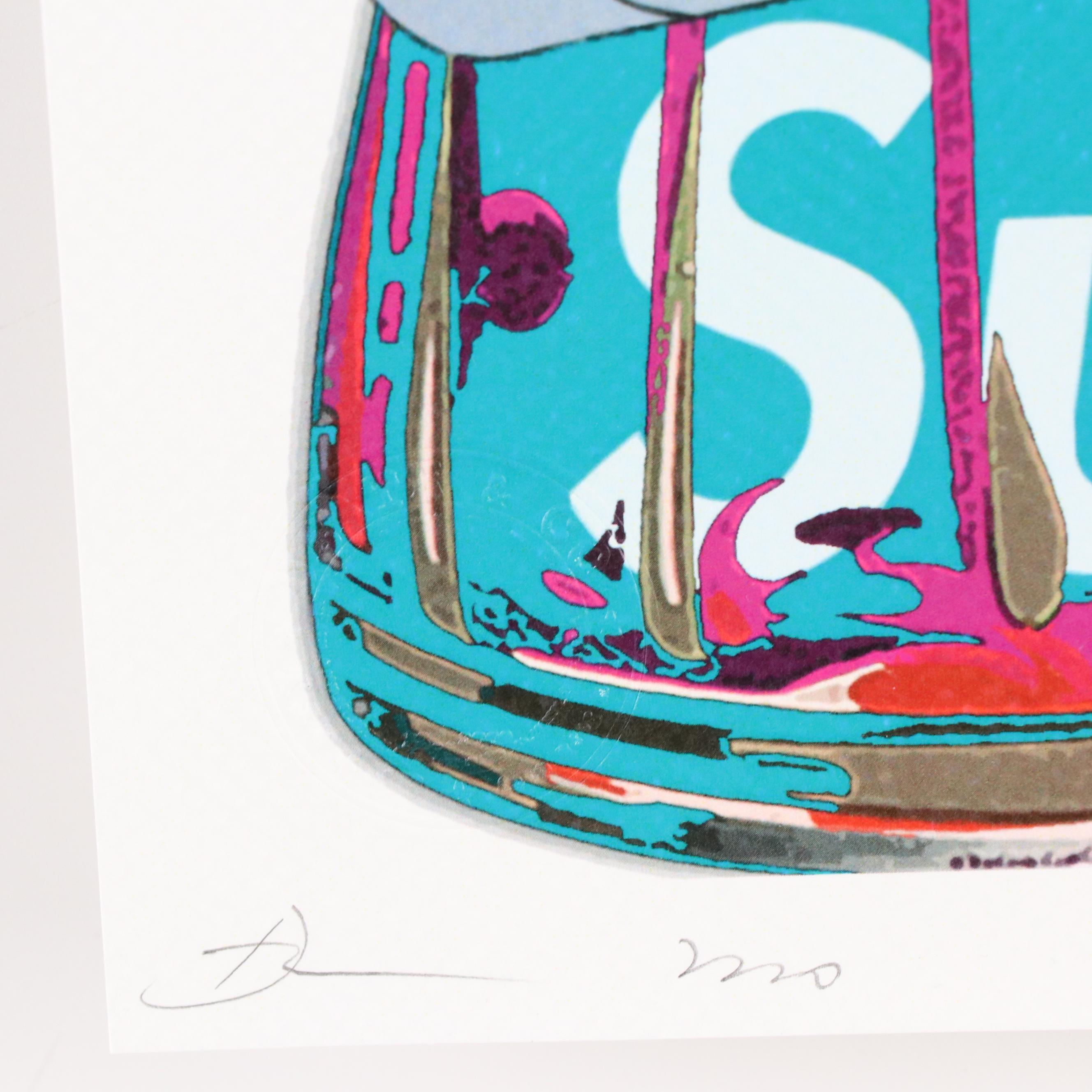 Death NYC Pop Art Graphic Print of Rei Ayanami x Coke, 2020