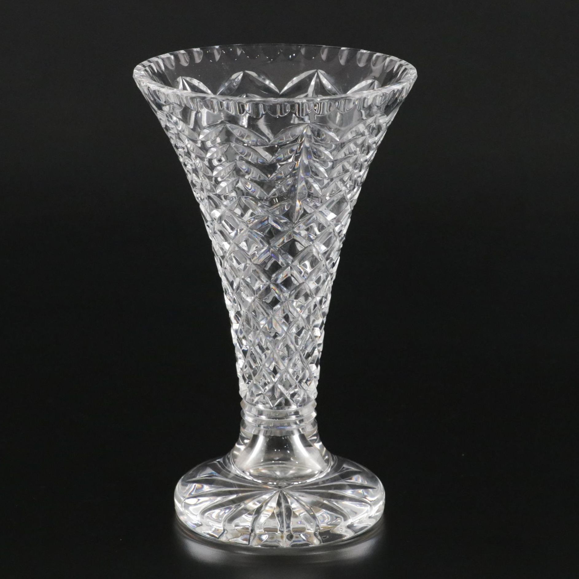 Waterford "Master Cutter Collection" Crystal Trumpet Vase