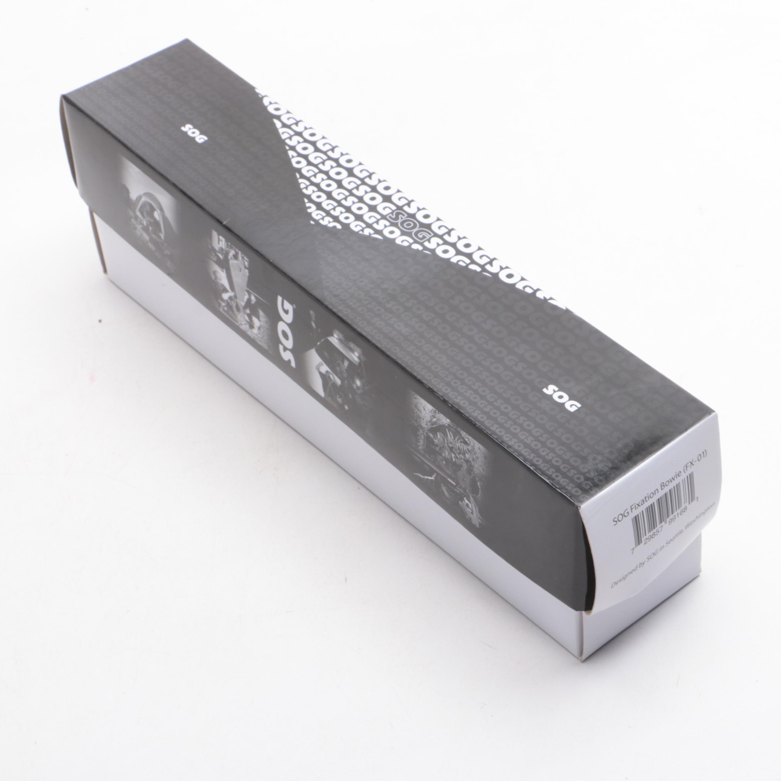 SOG Specialty Knives Stainless and Matte Black Fixed Blade Knives and Sheaths