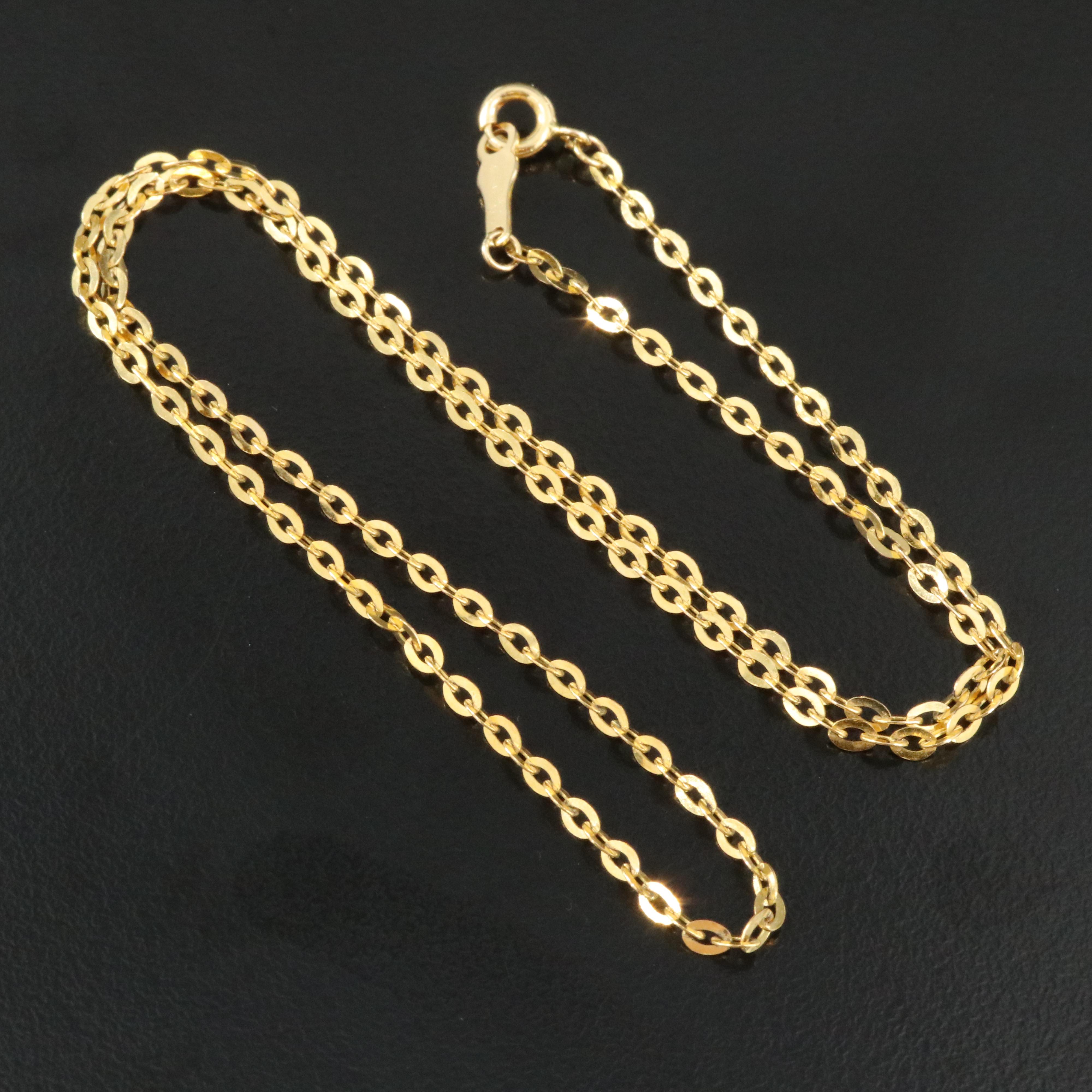 14K Cable Link Necklace