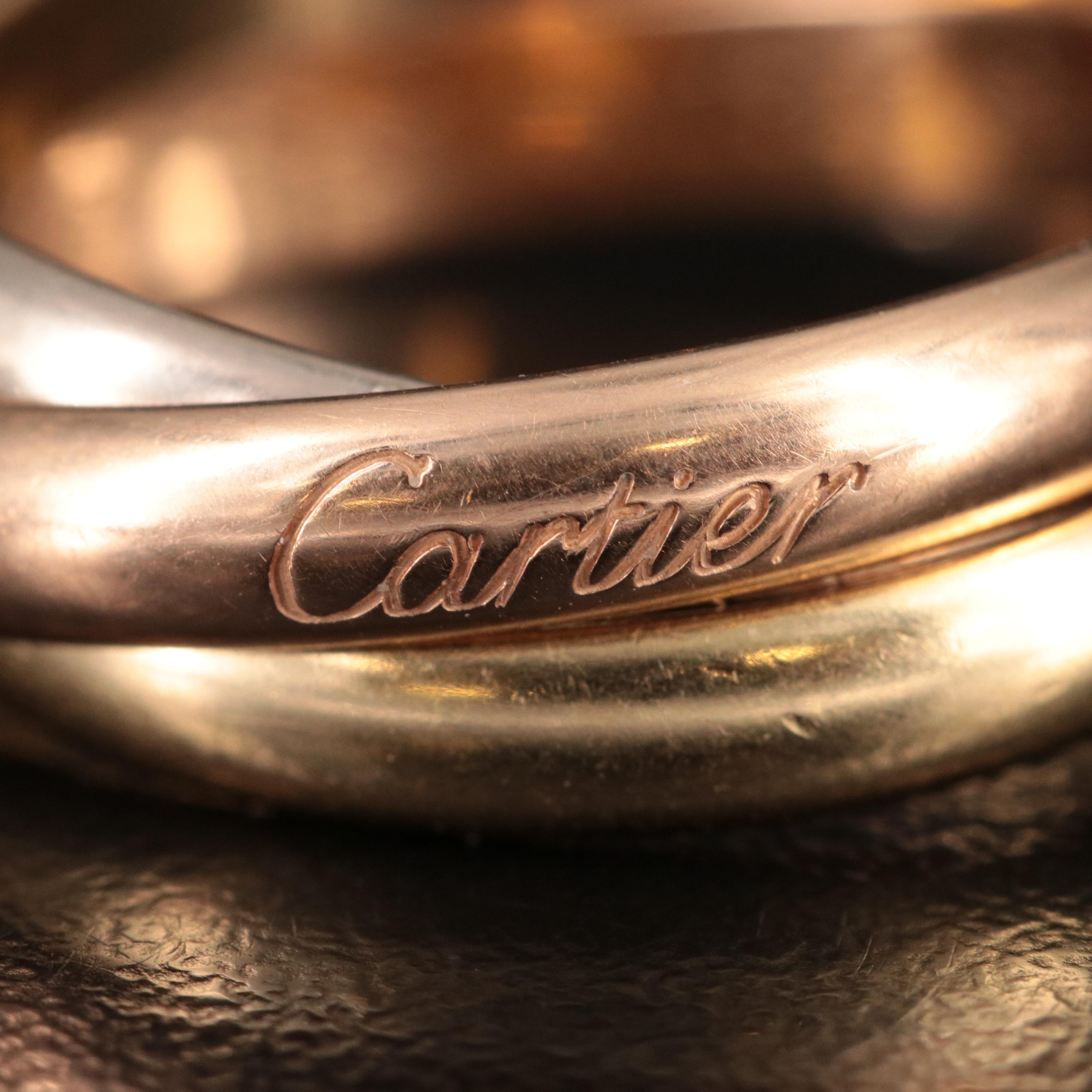 Cartier Trinity 18K Tri-Color Gold Ring