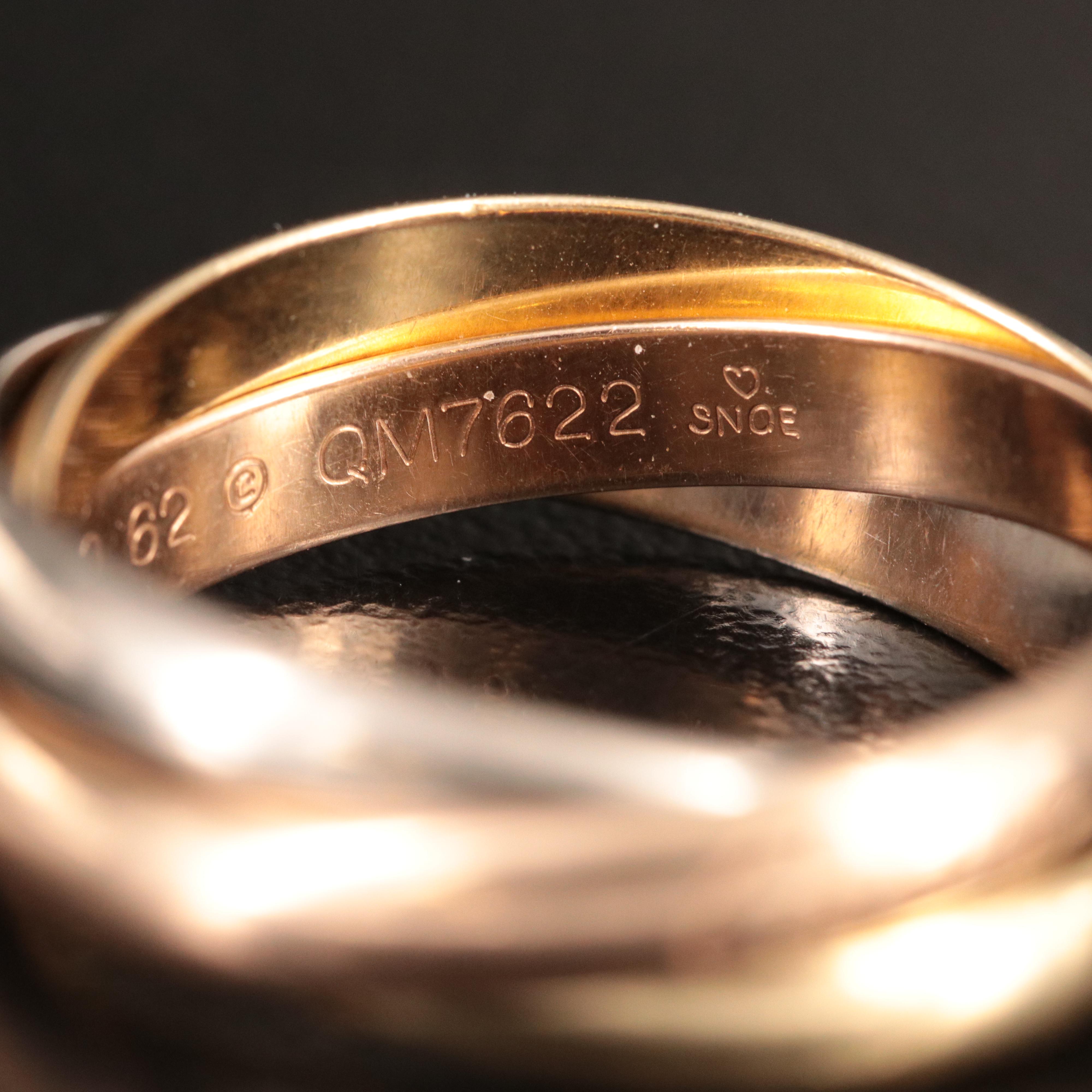 Cartier Trinity 18K Tri-Color Gold Ring