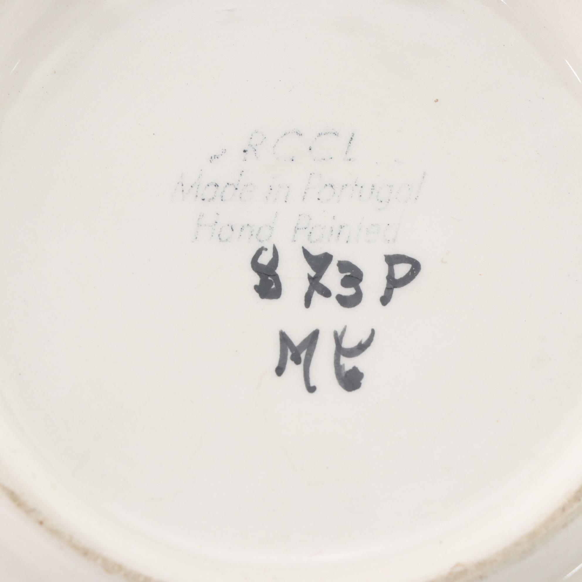 Duck on Basket Tureen with Blue and White Ceramics