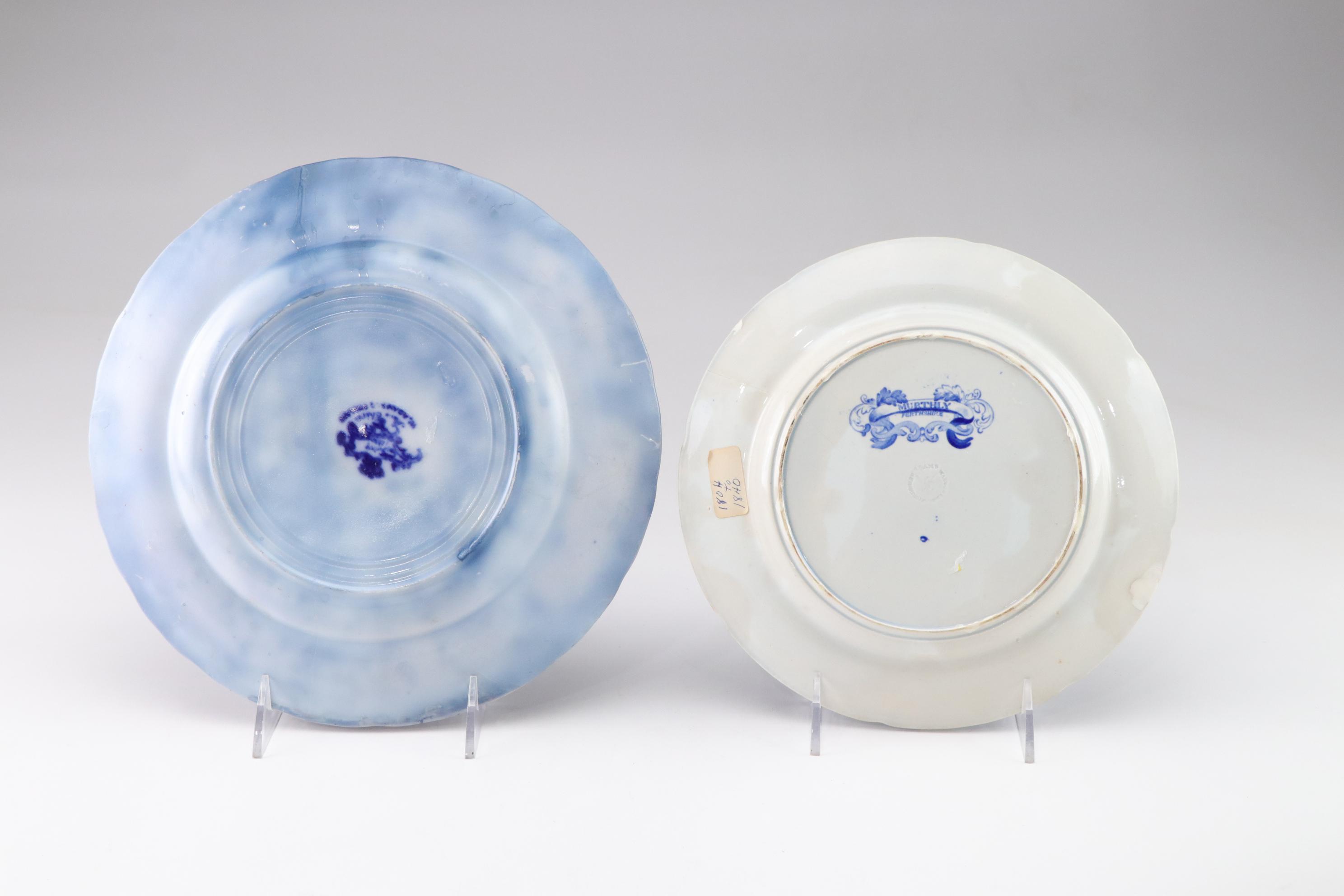 Duck on Basket Tureen with Blue and White Ceramics