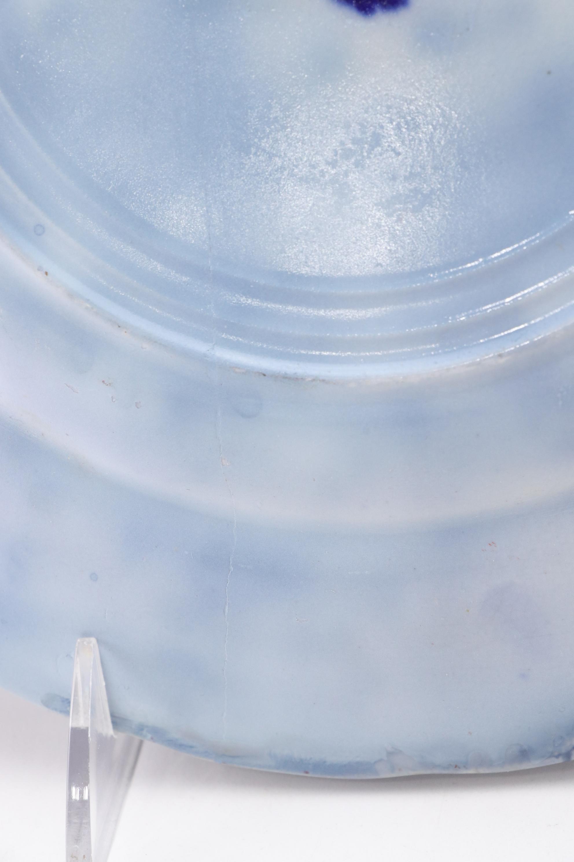 Duck on Basket Tureen with Blue and White Ceramics