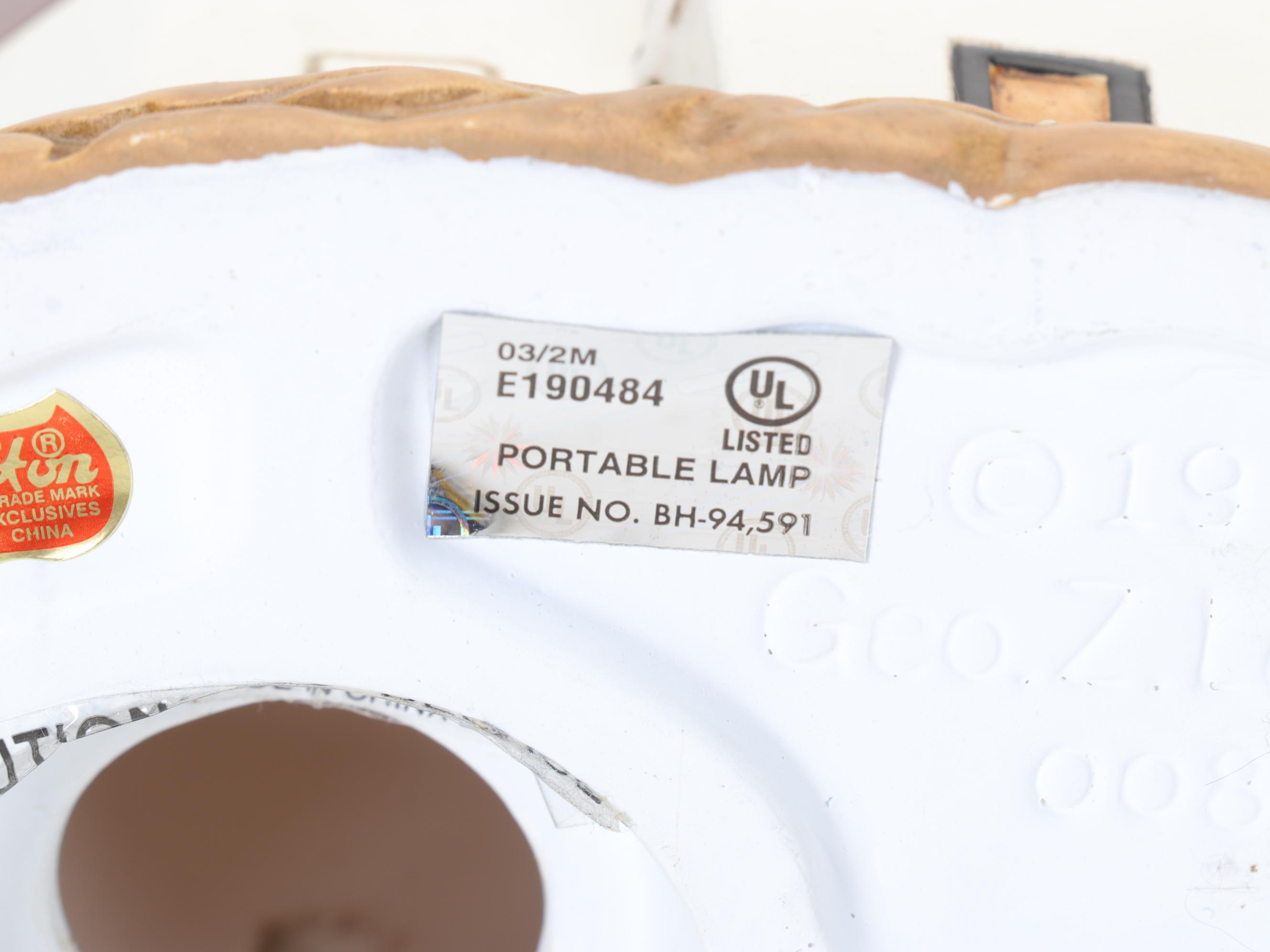 George Z Lefton Ceramic Montauk Lighthouse Lamp Base With Other Lighthouse