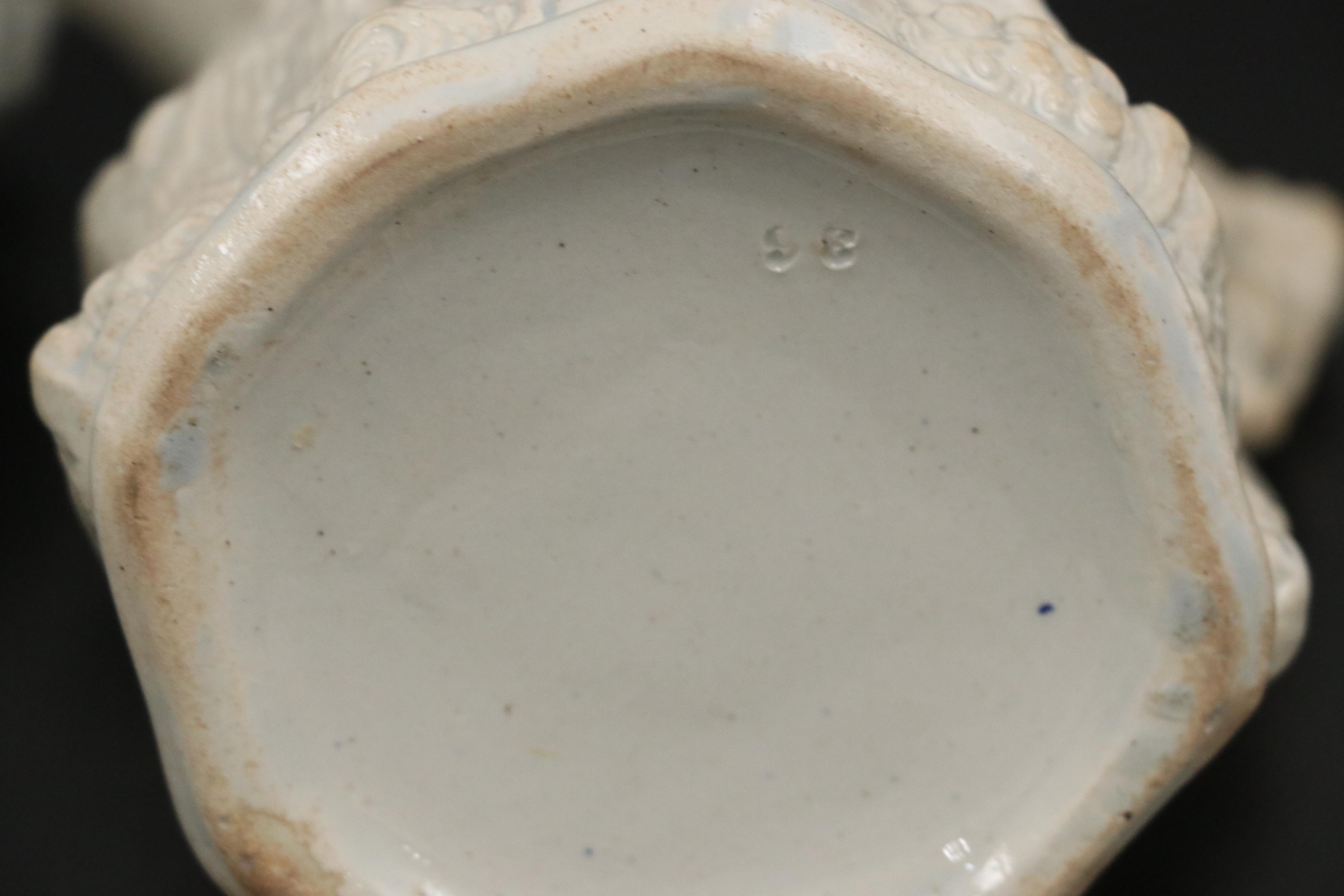 Pinder Bourne Babes in the Woods and Other English Parian Relief Molded Jugs