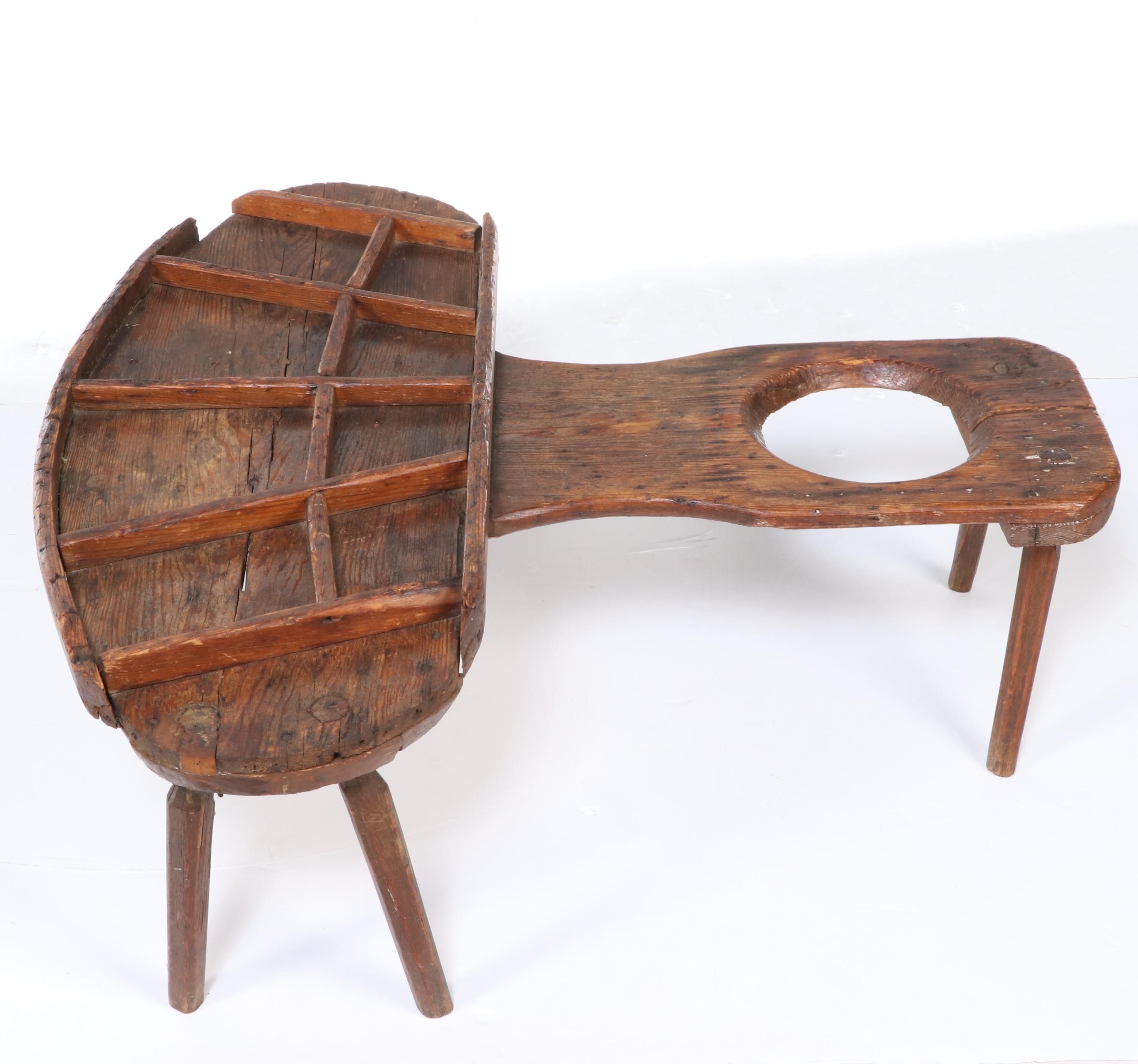 American Primitive Pine Cobbler's Bench, 19th Century