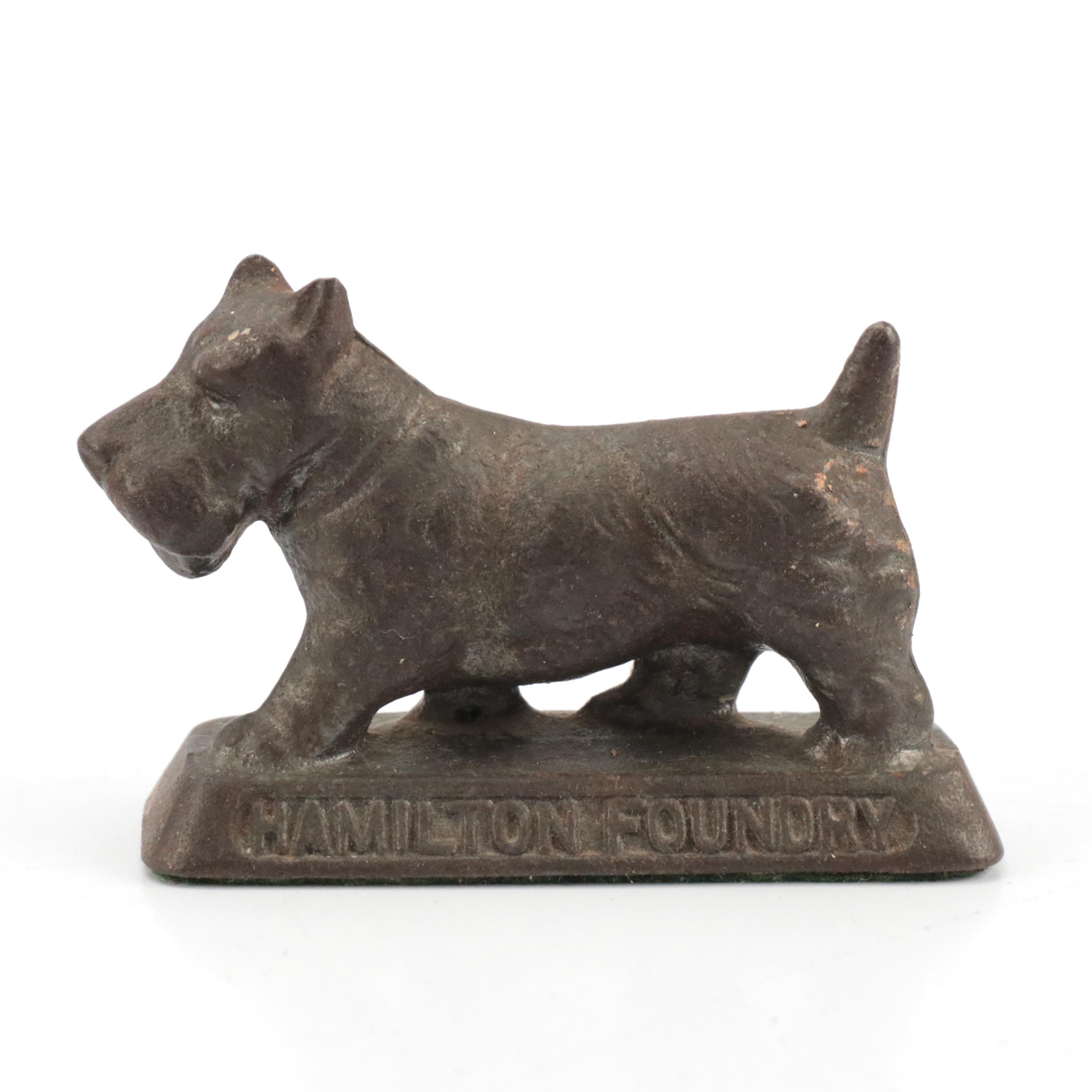 Hamilton Foundry Scottie Dog Paperweight With Fox Terriers Figures and More