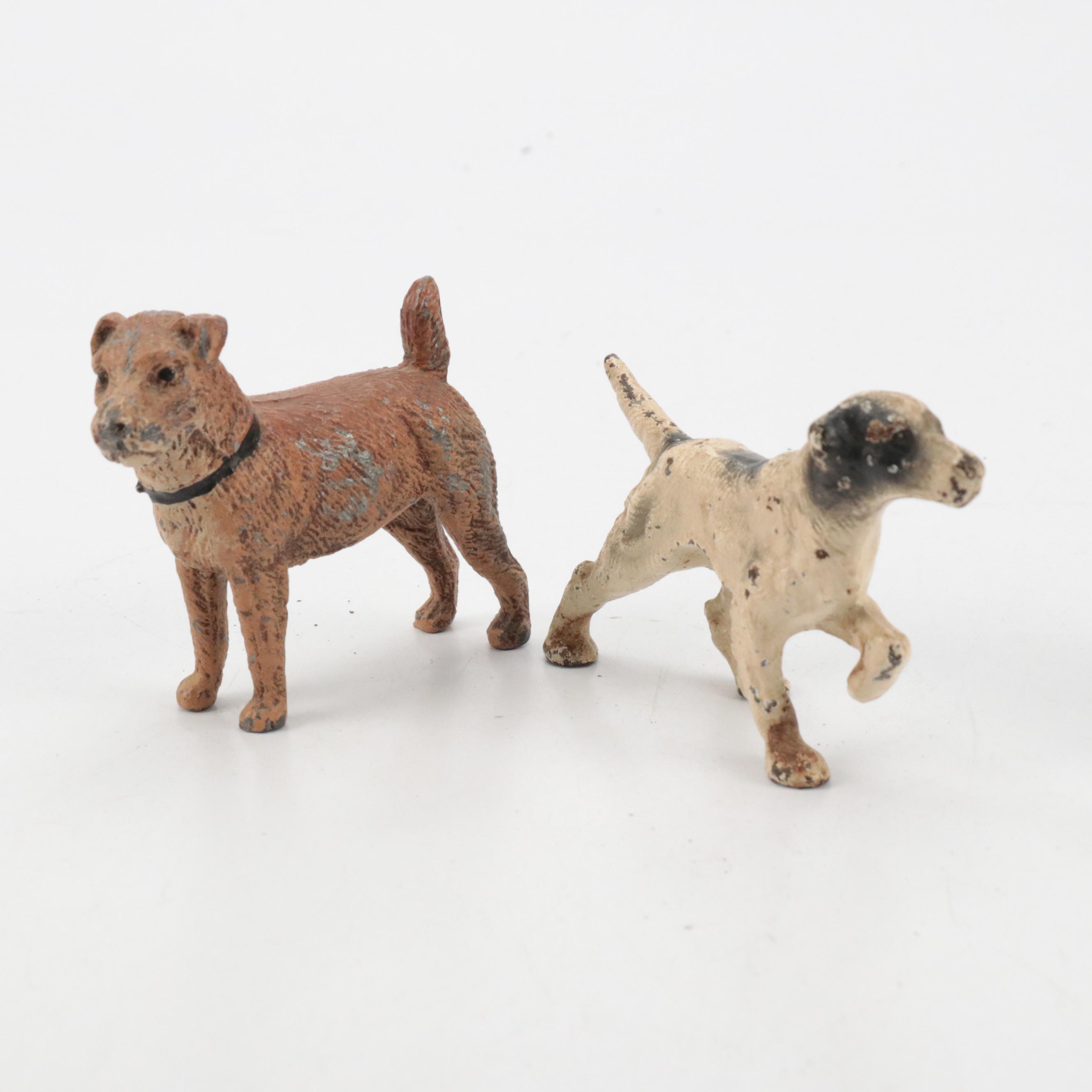 Hamilton Foundry Scottie Dog Paperweight With Fox Terriers Figures and More